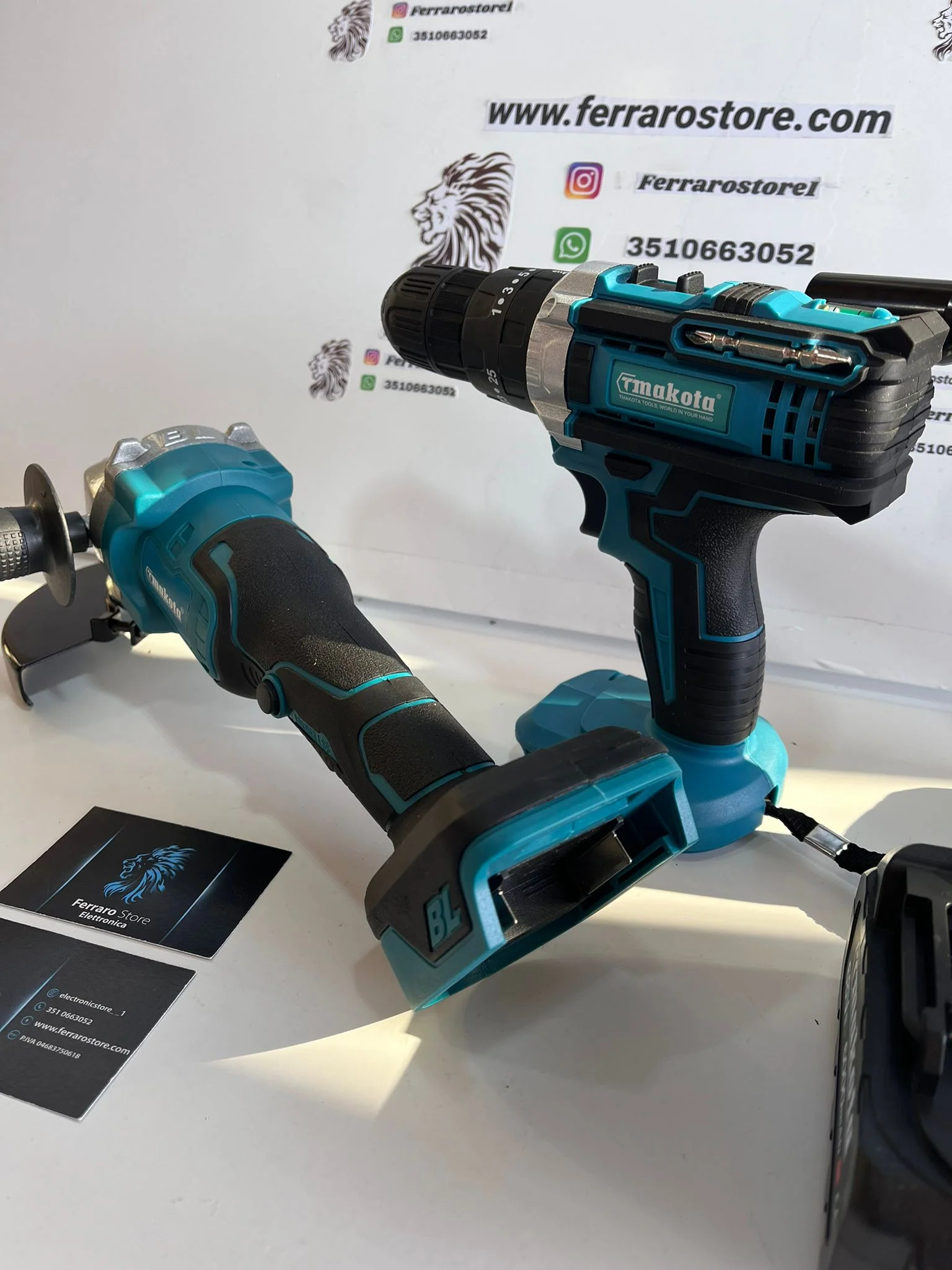 Kit Valigia Lavoro 3 in 1 Professionale, Trapano Avvitatore, Flex smerigliatrice, Avvitatore ad Impulsi - Image 19
