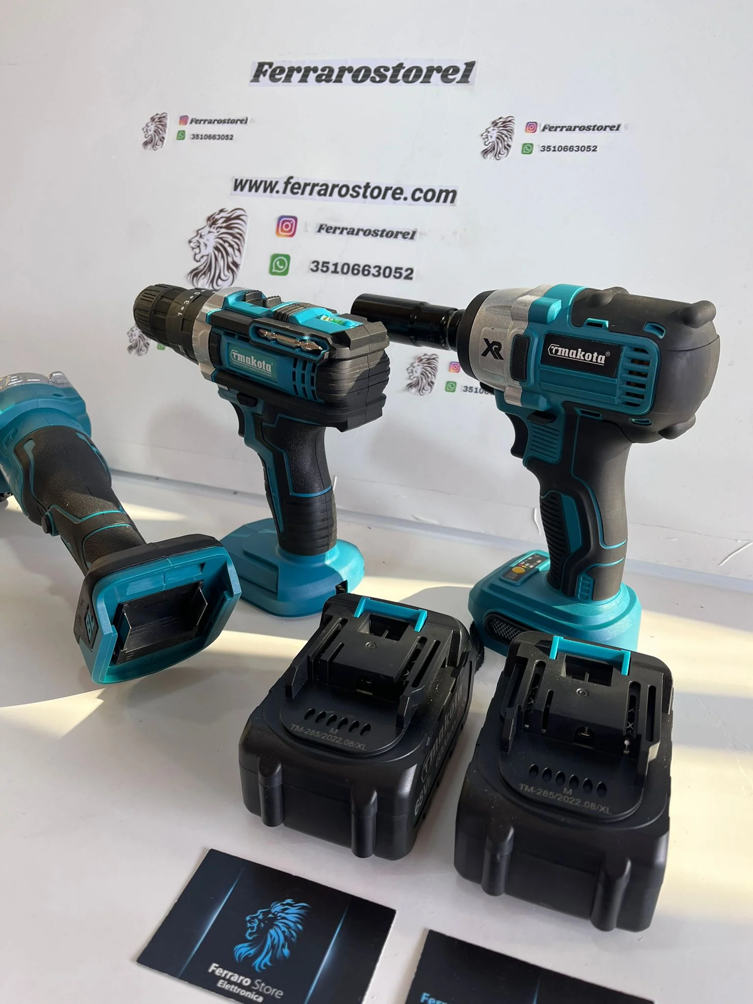 Kit Valigia Lavoro 3 in 1 Professionale, Trapano Avvitatore, Flex smerigliatrice, Avvitatore ad Impulsi - Image 22