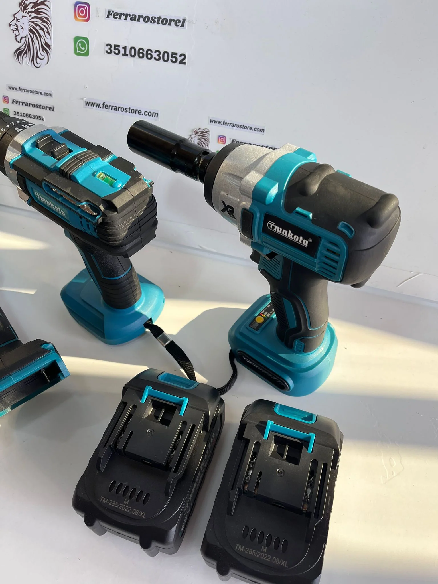Kit Valigia Lavoro 3 in 1 Professionale, Trapano Avvitatore, Flex smerigliatrice, Avvitatore ad Impulsi - Image 5