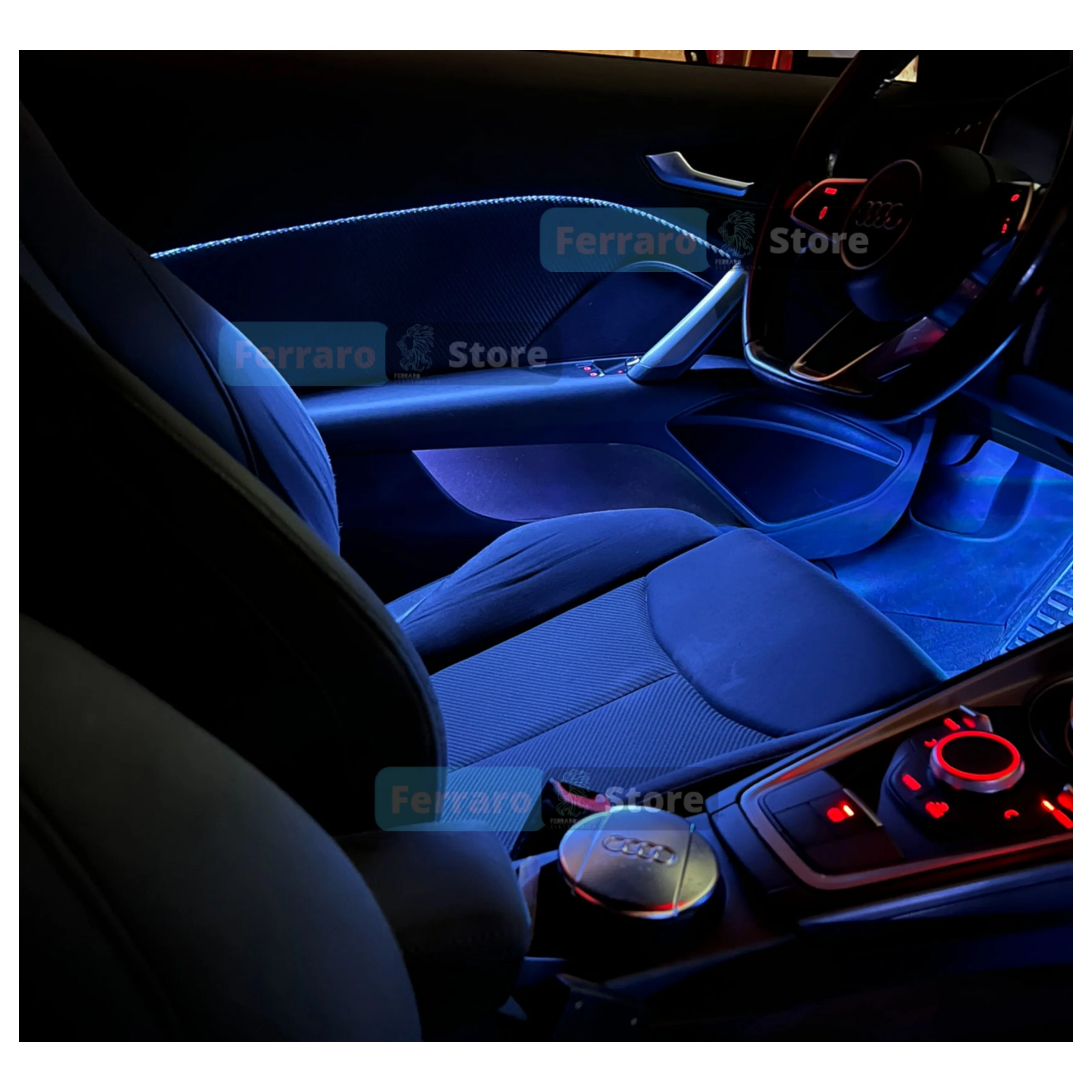 Ambient Light dedicato per Audi TT, Universale, Luci Ambiente con Comando da App, RGB Led, Led Dinamico - Image 5