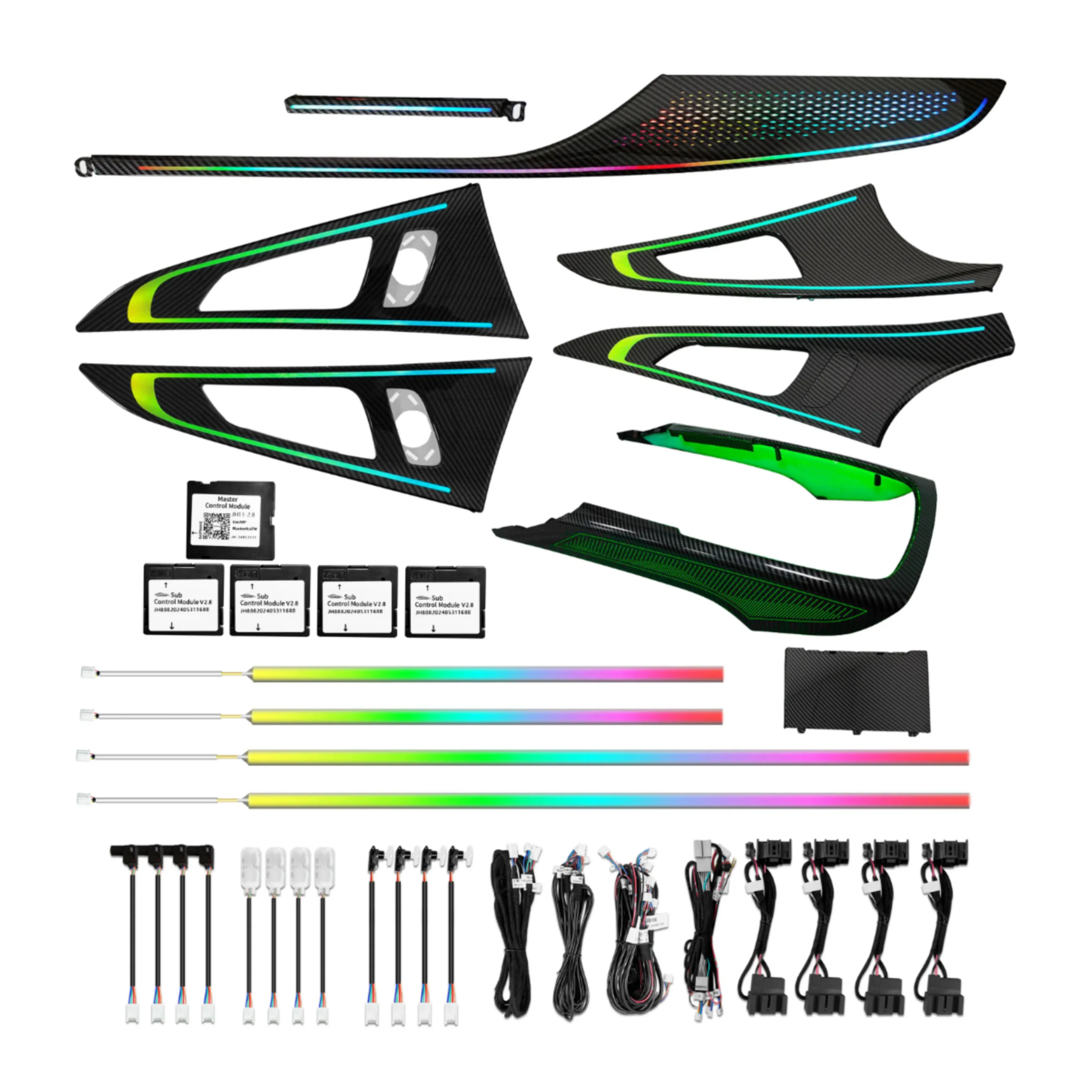 Ambient Light per Audi A6 C7 (2011-2018), 256 Colori RGB - Image 7