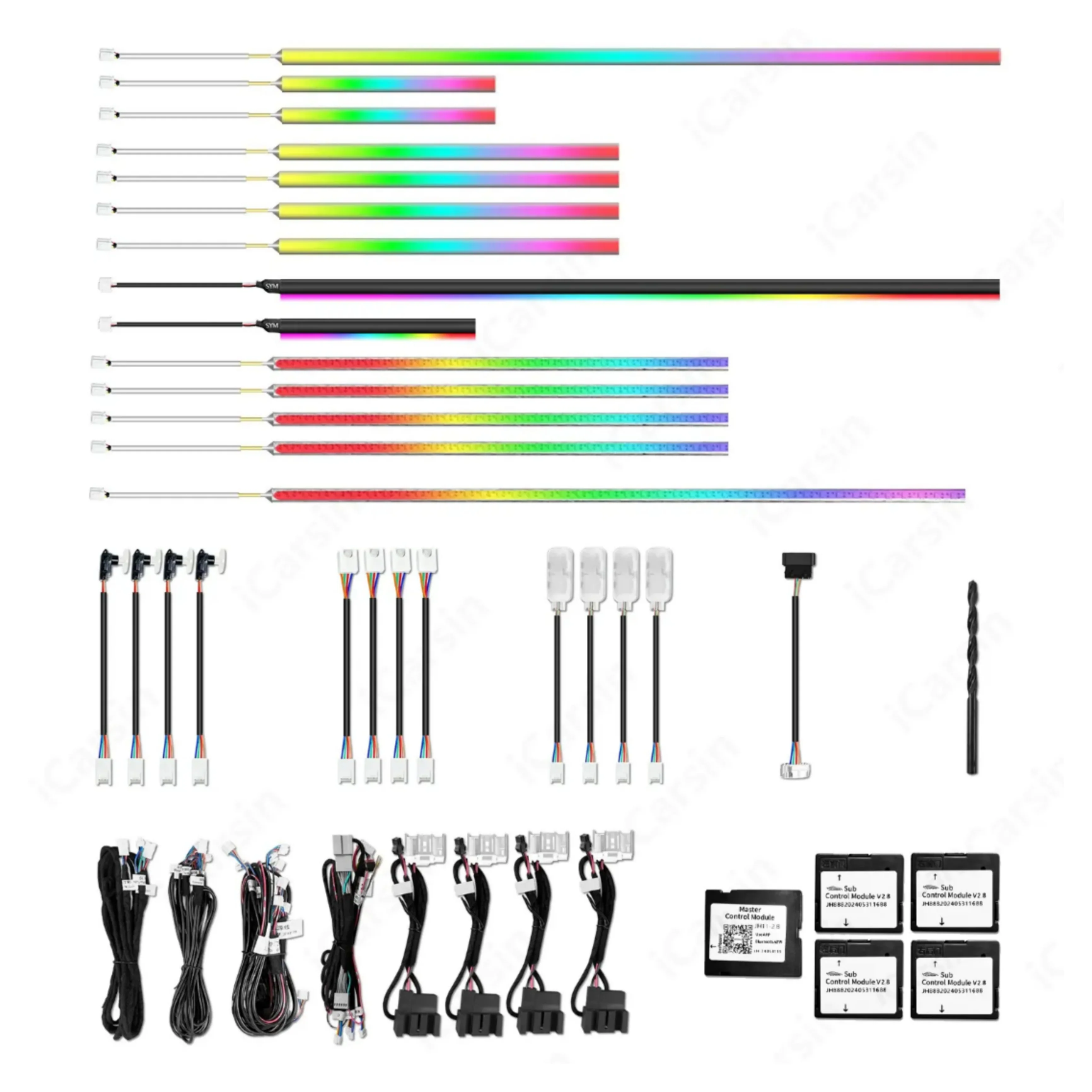 Ambient Light per Audi Q8 SQ8 RS Q8 (2018-2024), 64 Colori RGB - Image 5