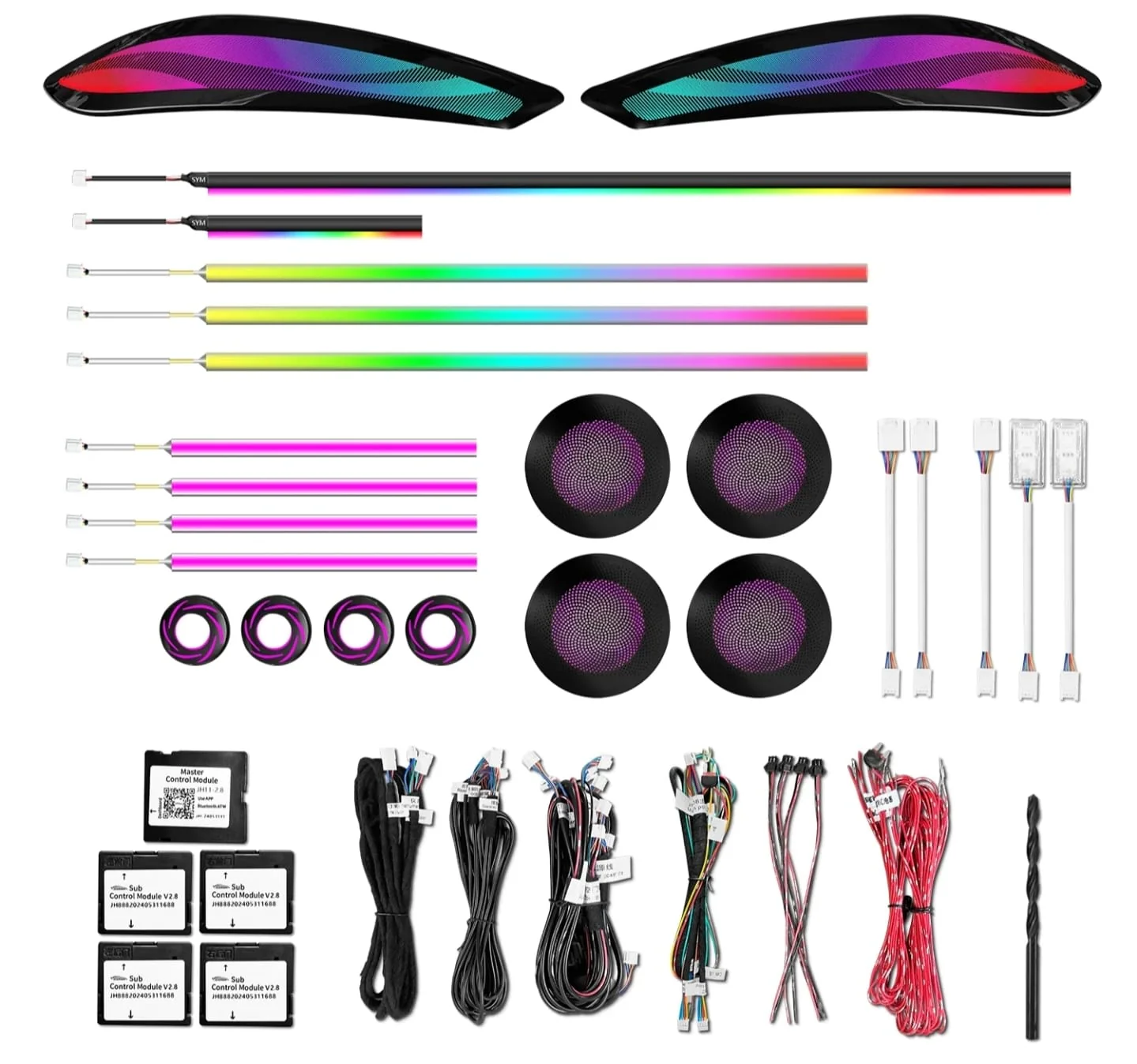 Ambient Light per BMW Serie 4 M4 F82/F83/F32/F33, 256 Colori RGB - Image 4
