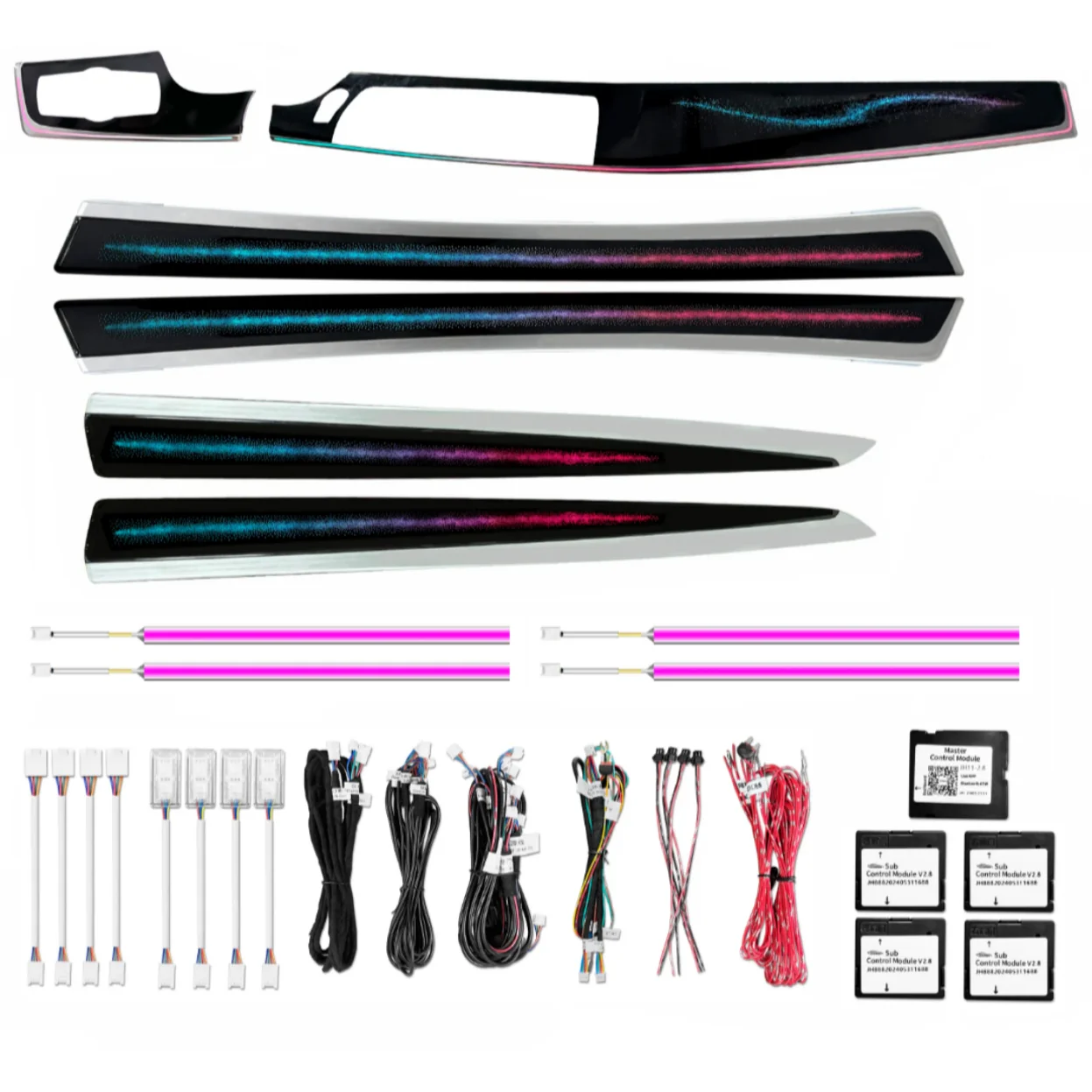 Ambient Light per BMW Serie 5 F10, F11 (2011-2017), 64 Colori RGB - Image 6