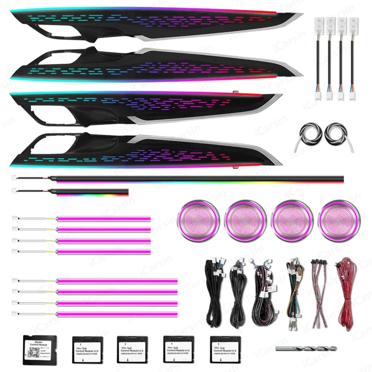 Ambient Light per BMW X5, X6, F15, F16 (2015-2019), 256 Colori RGB - Image 6