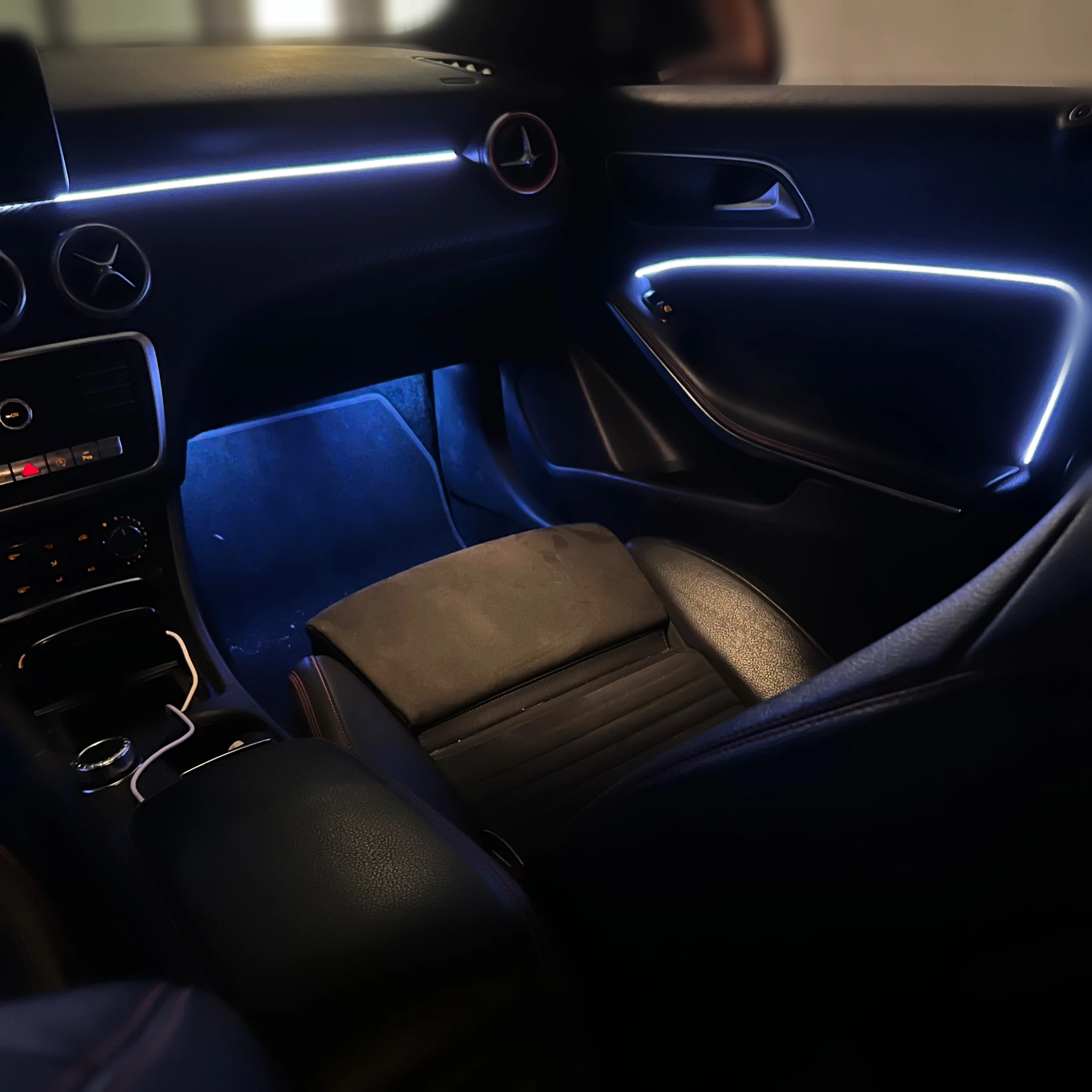 Ambient Light per Mercedes Classe A w176, Universale, Luci Ambiente con Comando da App, RGB Led, Led Dinamico - Image 4