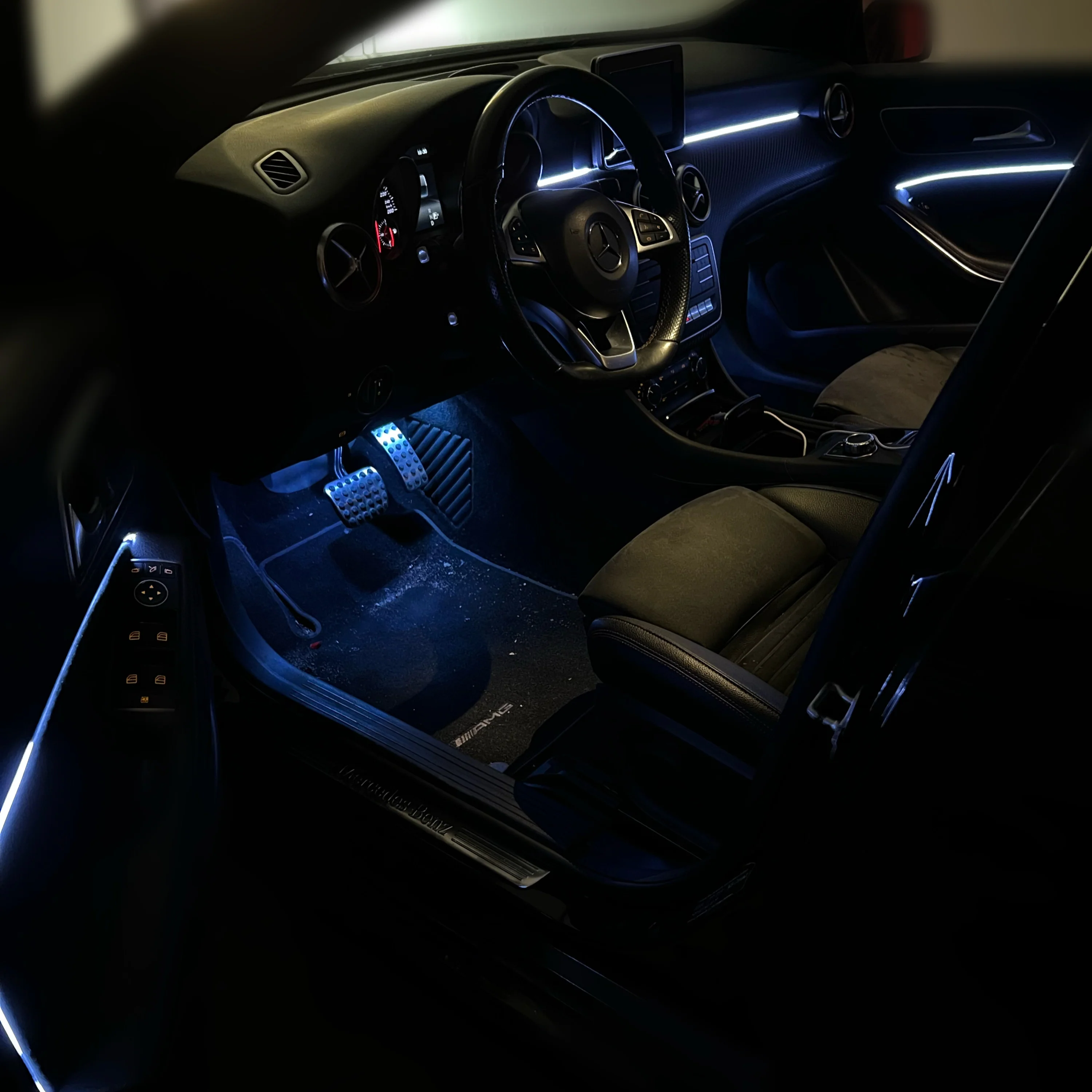 Ambient Light per Mercedes Classe A w176, Universale, Luci Ambiente con Comando da App, RGB Led, Led Dinamico - Image 5