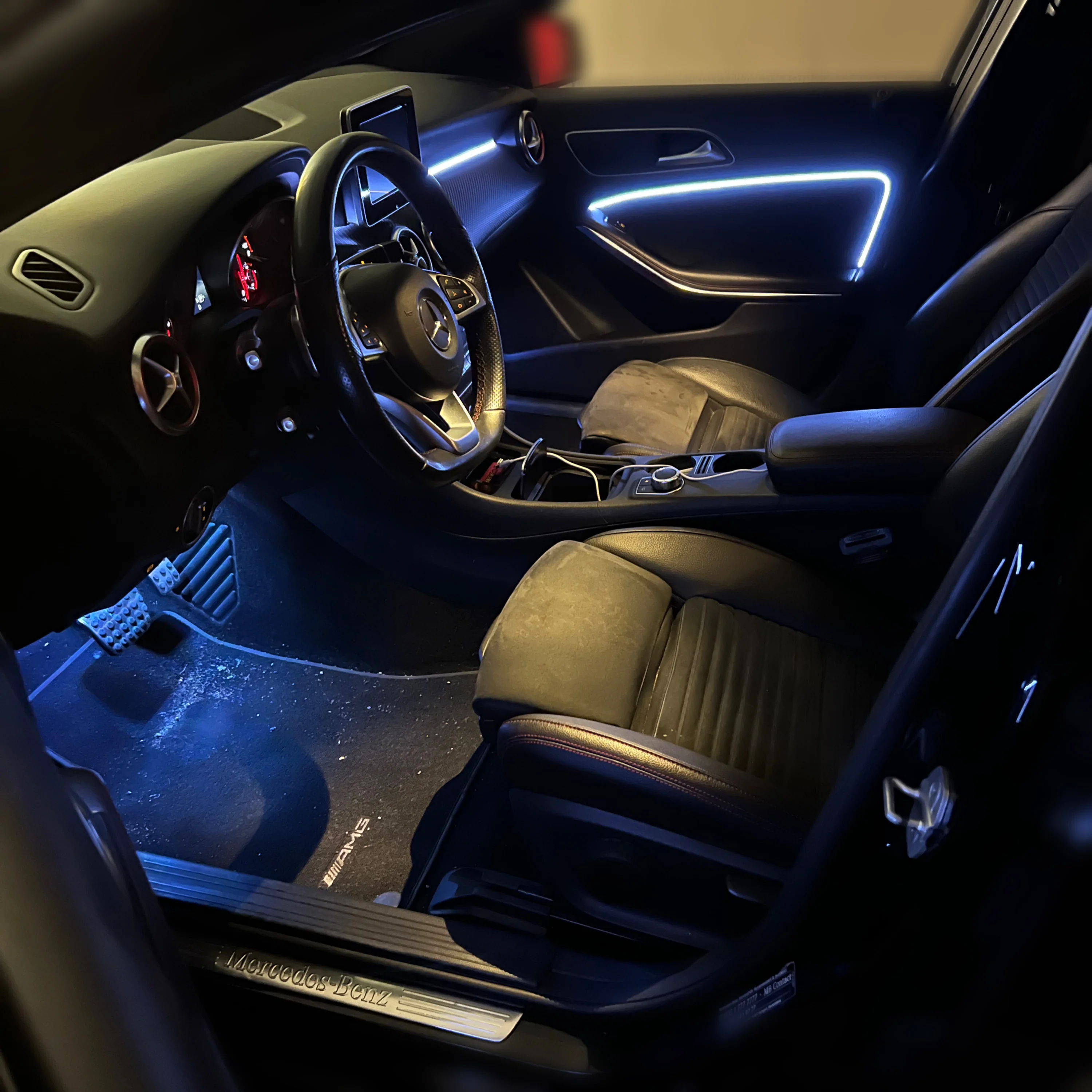 Ambient Light per Mercedes Classe A w176, Universale, Luci Ambiente con Comando da App, RGB Led, Led Dinamico - Image 6