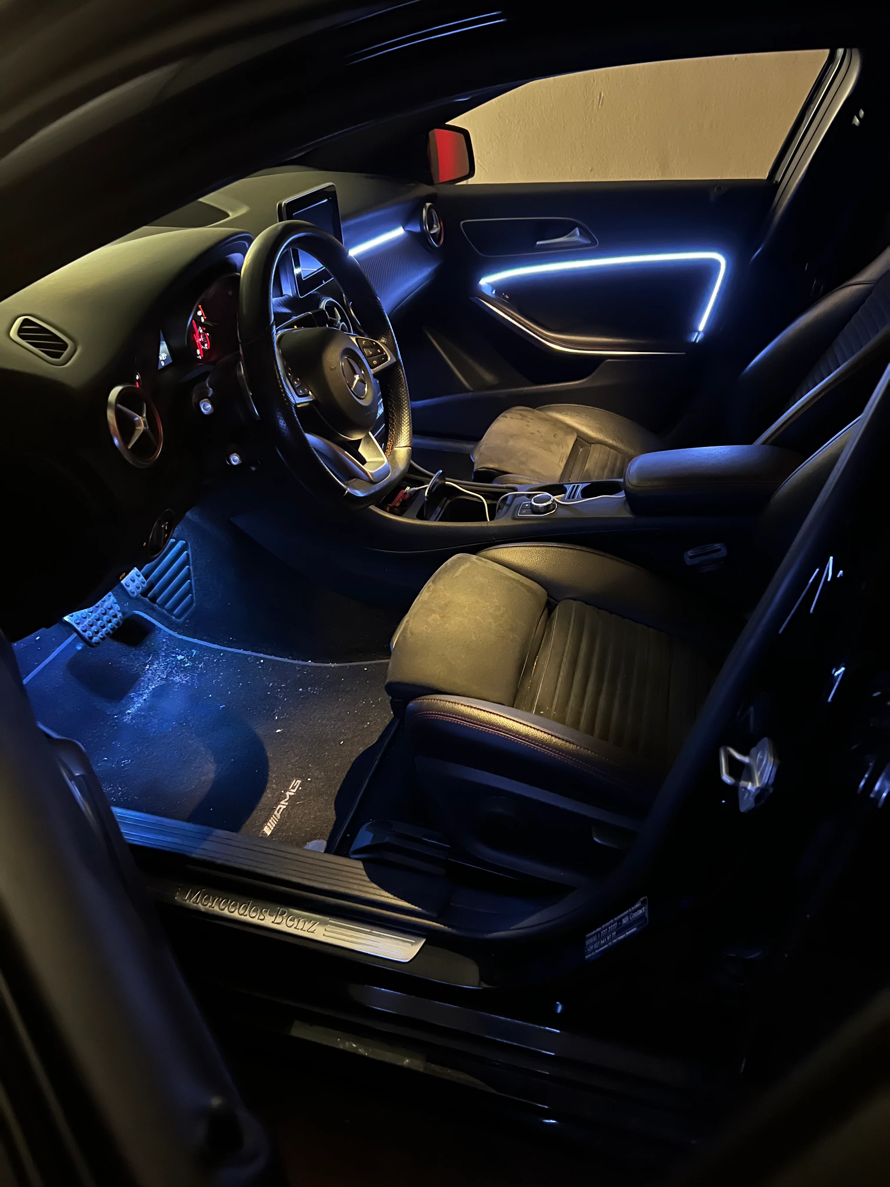 Ambient Light per Mercedes Classe A w176, Universale, Luci Ambiente con Comando da App, RGB Led, Led Dinamico - Image 9