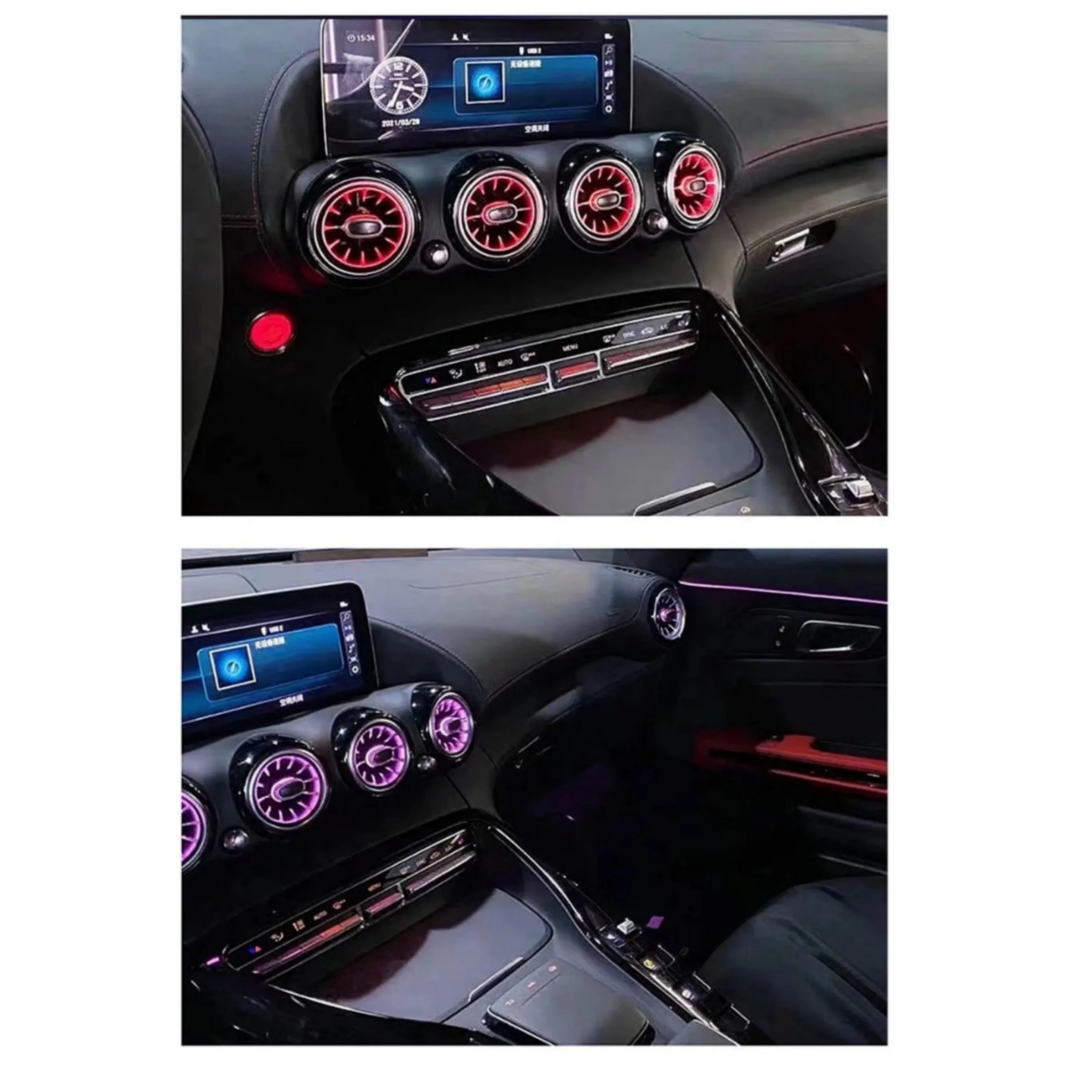 Ambient Light per Mercedes GT 43, 53, 63 (2015-2018), 64 Colori RGB - Image 5