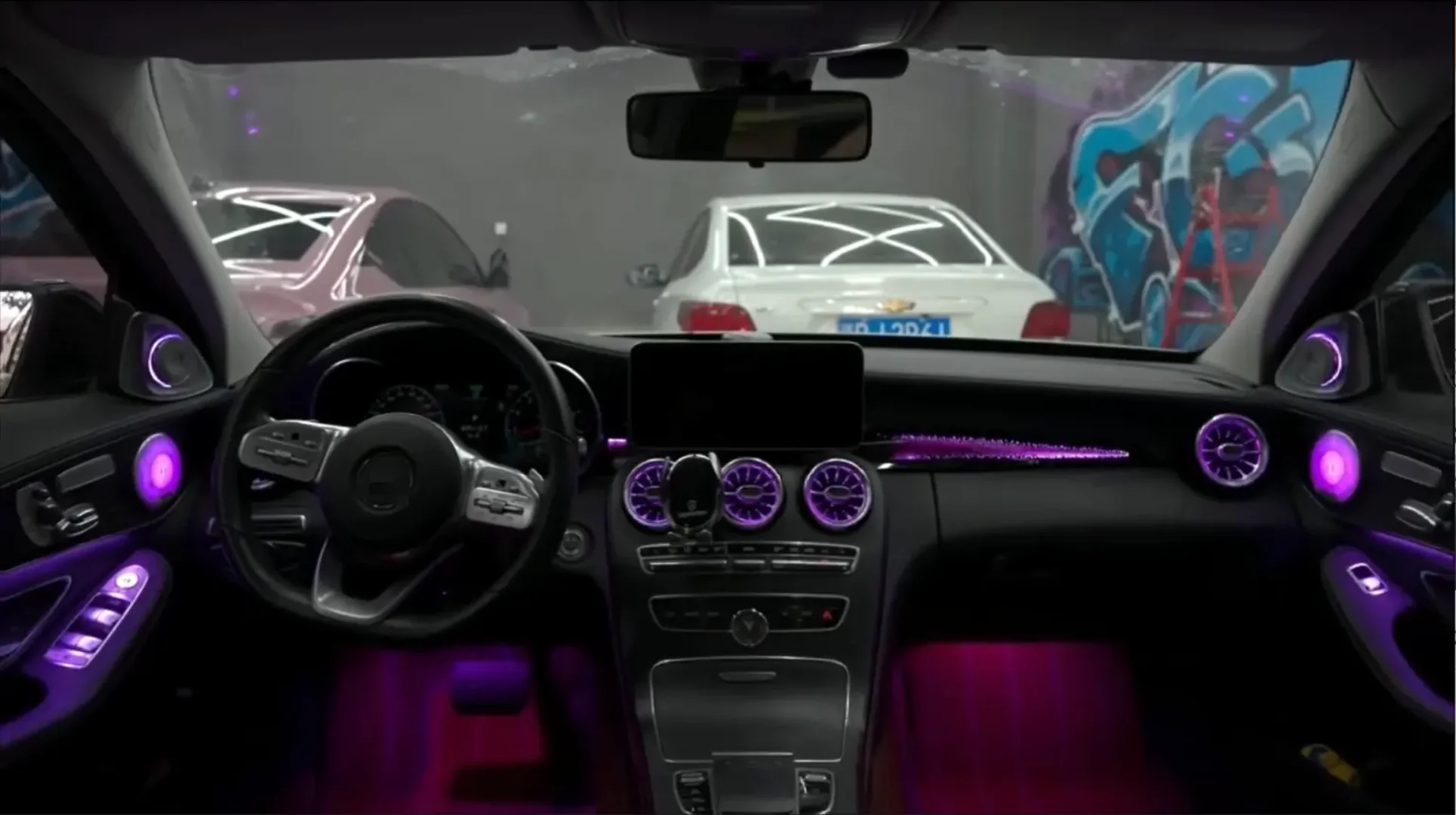 Ambient Light per Mercedes GLC X253, Classe C W205, 64 Colori RGB - Image 3