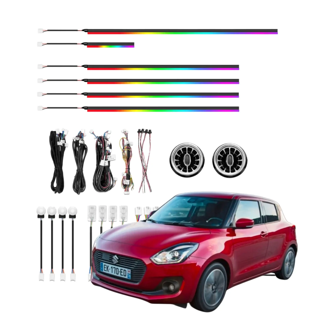 Ambient Light per Suzuki Swift (2016-2023), 256 Colori RGB