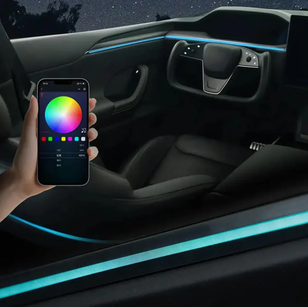 Ambient Light per Tesla Model X (2022+), 128 Colori RGB - Image 2