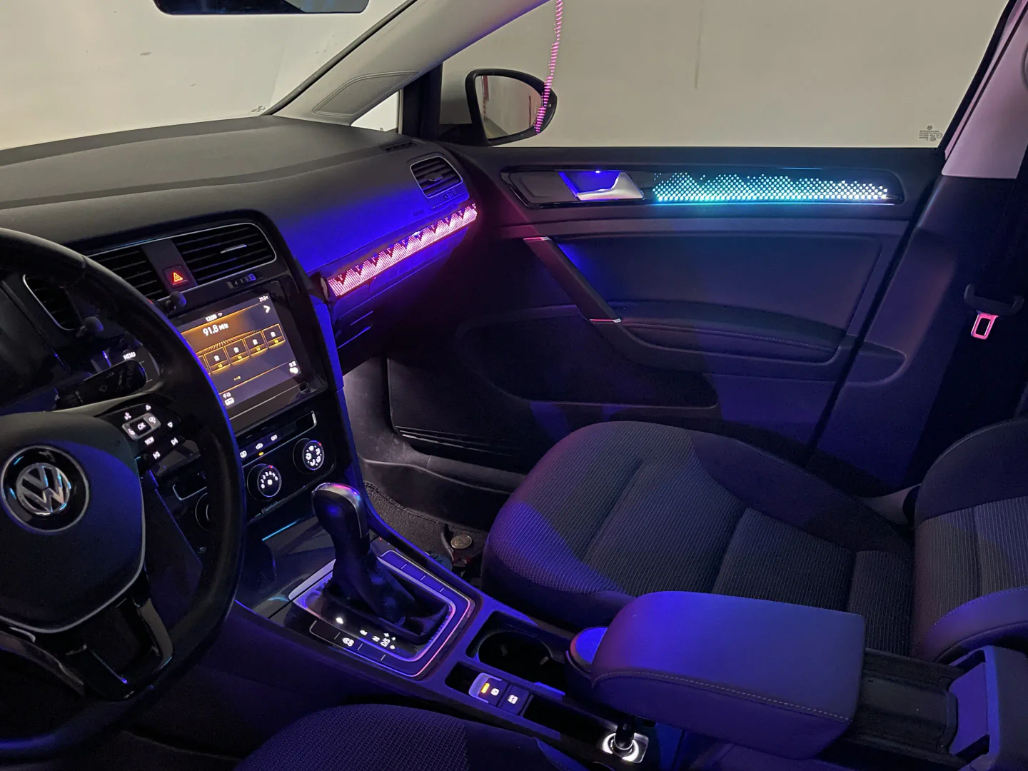 Ambient Light per Volkswagen Golf 7, 7.5 (2014-2021), 256 Colori RGB - Image 3