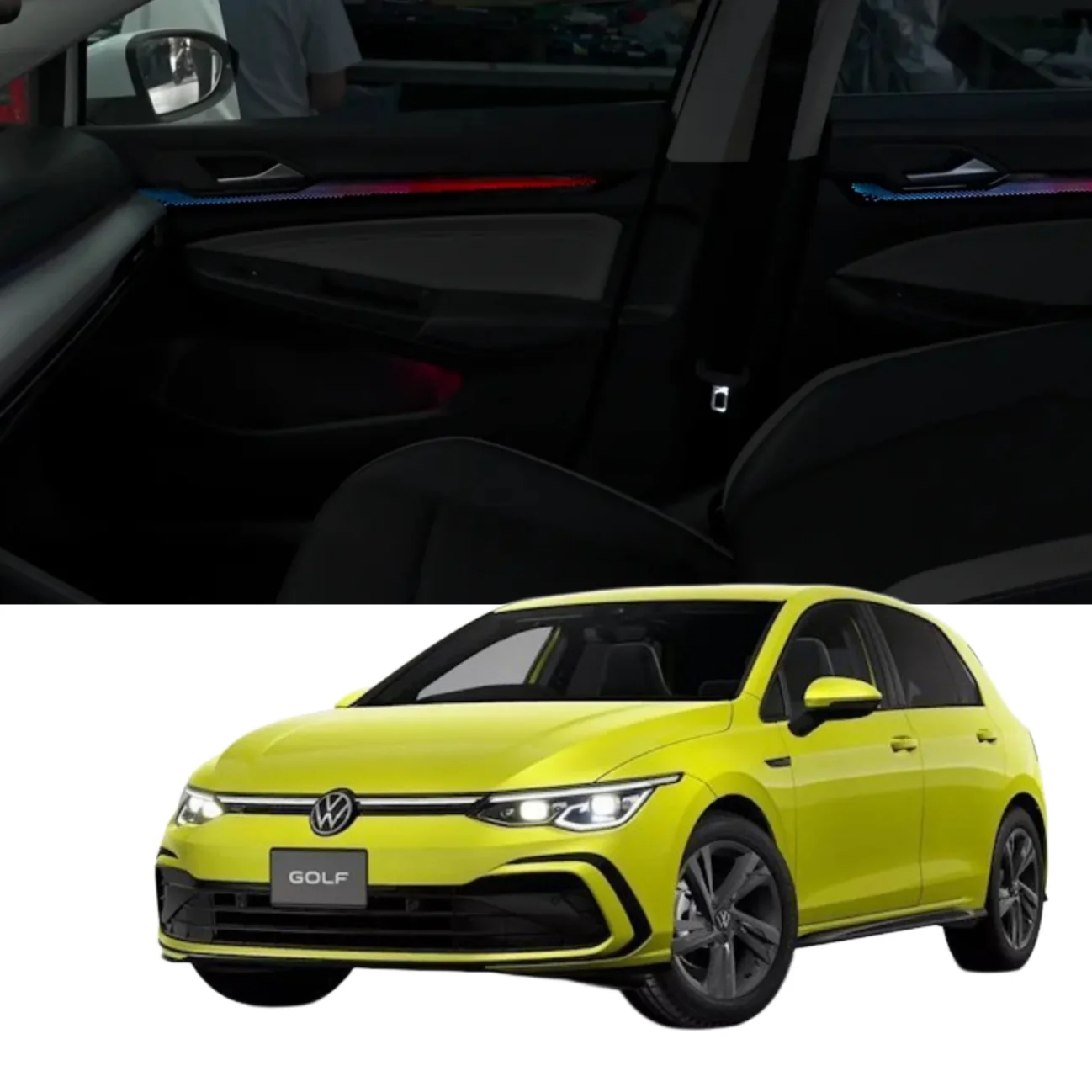 Ambient Light per Volkswagen VW Golf 8, Mk8 (2021+), 64 Colori RGB