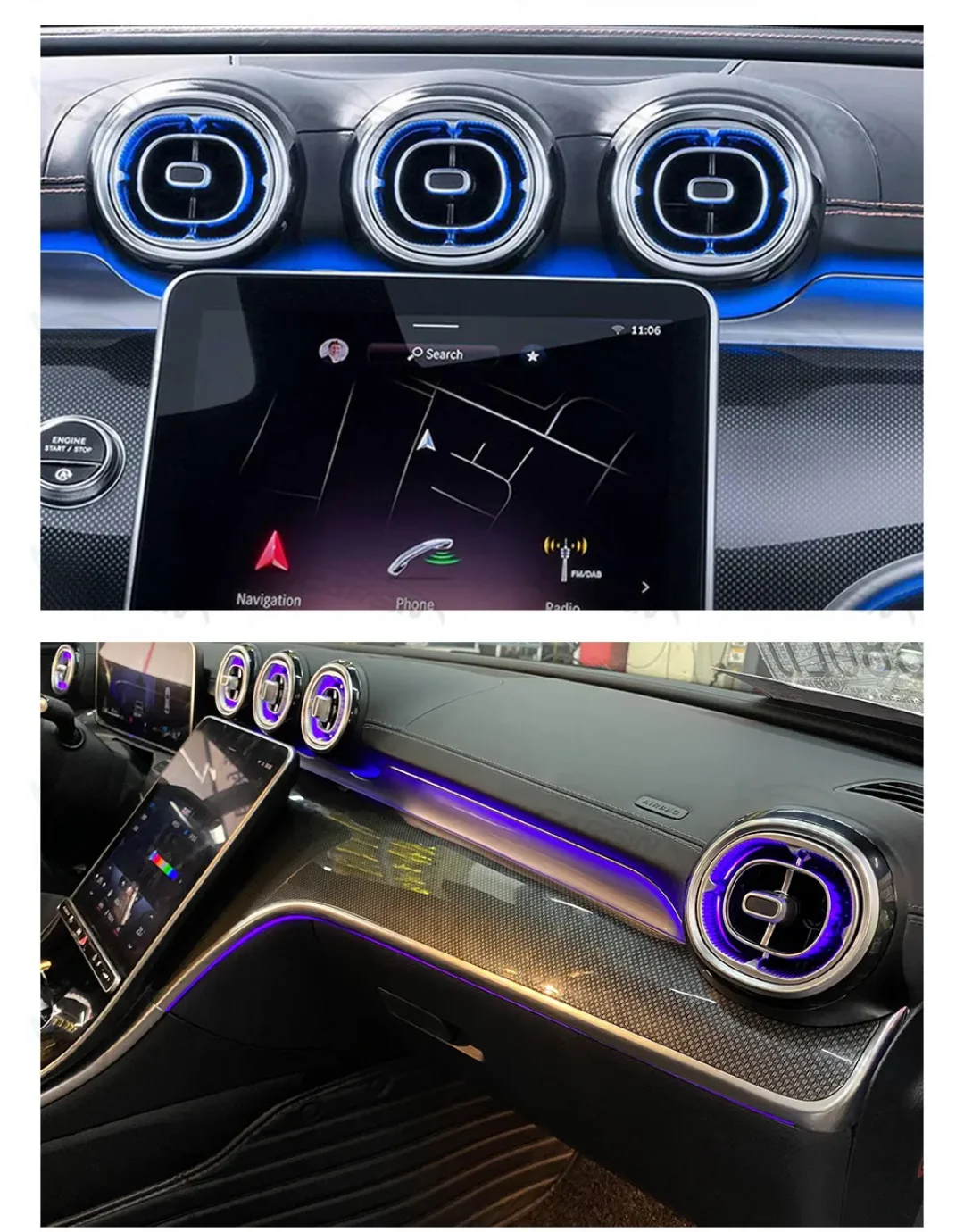 Ambient Light per Mercedes Benz GLC X254, 64 Colori RGB - Image 4