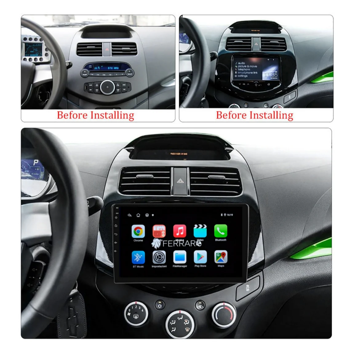 Autoradio per Chrevolet Spark 9" | 2009-2015 | Android | Bluetooth | CarPlay | Android Auto | 2GB/4GB/6GB/8GB Ram - Image 5