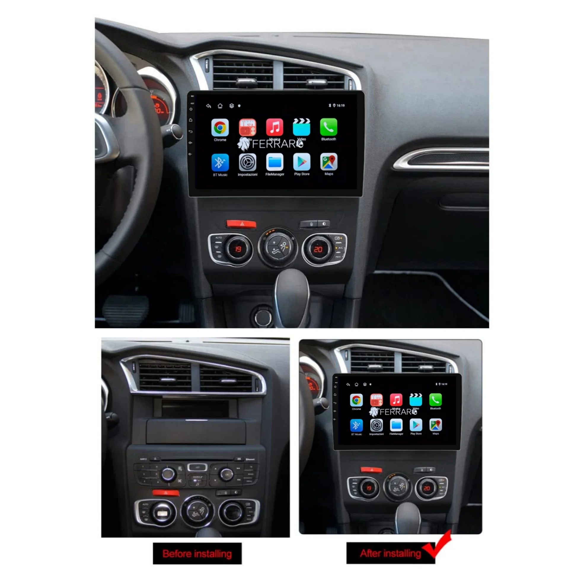Autoradio per Citroen DS4 10.1 " | 2011 - 2014 | Android | Bluetooth | CarPlay | Android Auto | 2GB/4GB/8GB Ram - Image 5