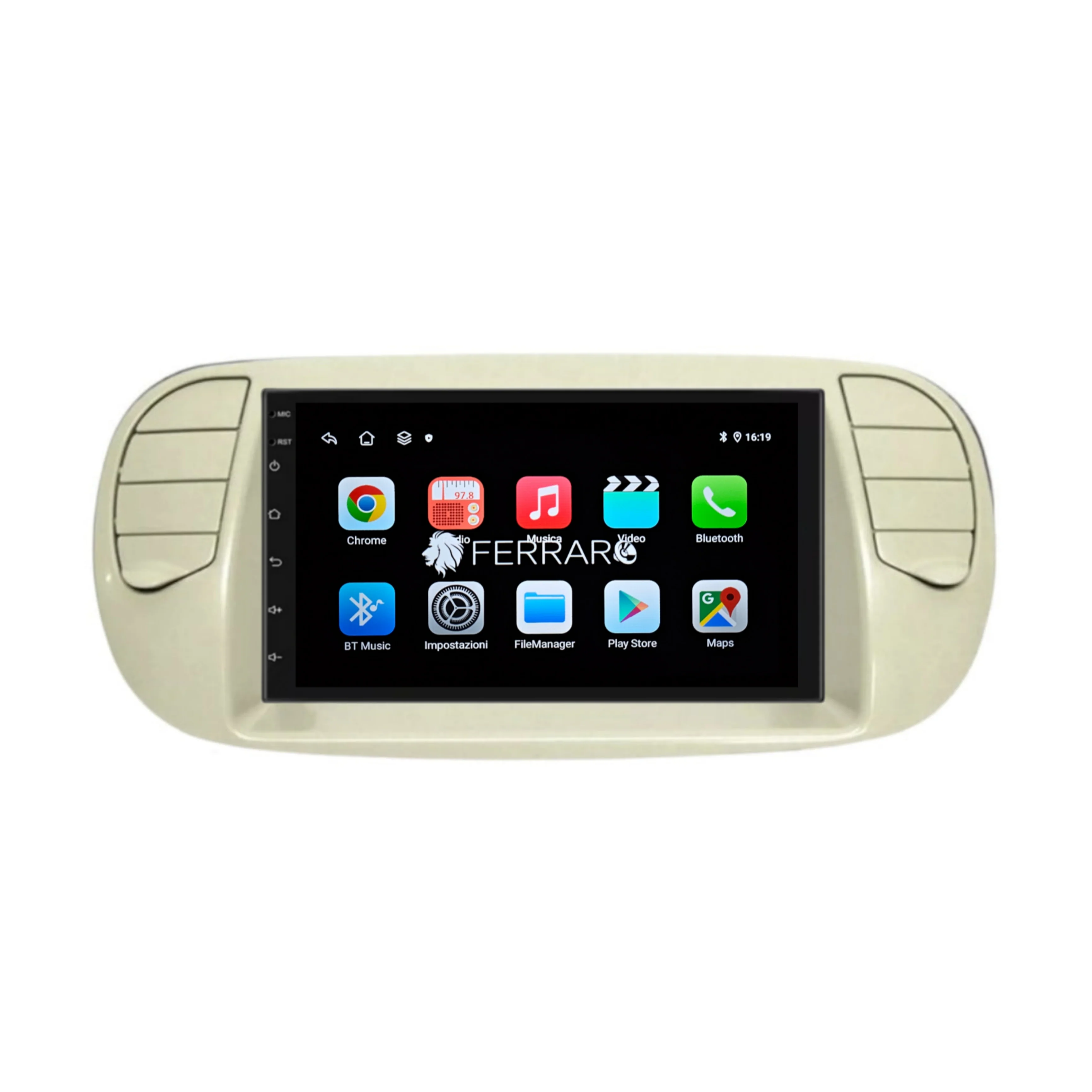 Autoradio per Fiat 500s 7" | 2007-2014 | Android | Bluetooth | CarPlay | Android Auto | 2GB/4GB/6GB/8GB Ram - Image 3