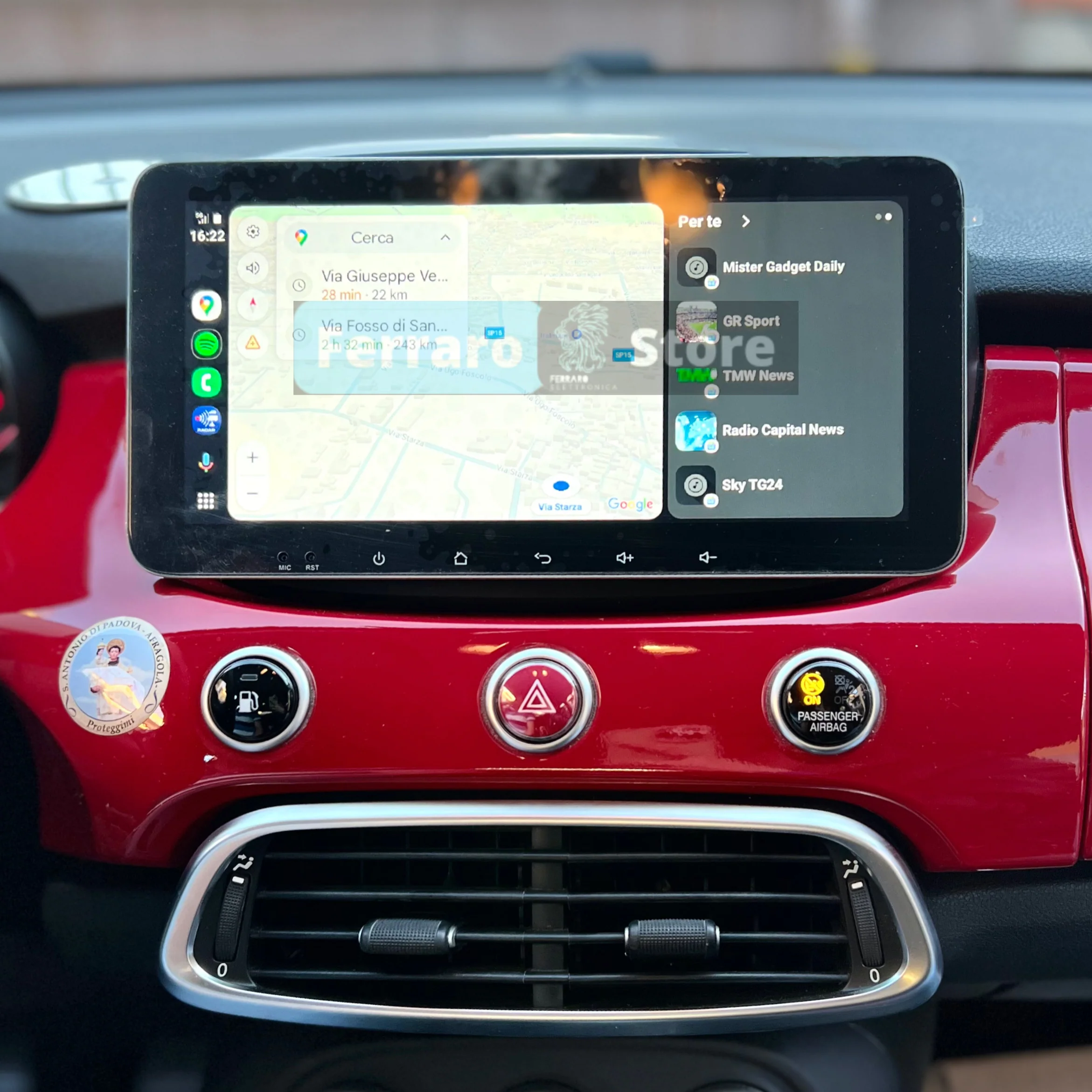 Autoradio per Fiat 500x 10.35" | 2014-2022 | Android | Bluetooth | CarPlay | Android Auto | 4/64GB Ram - Image 3