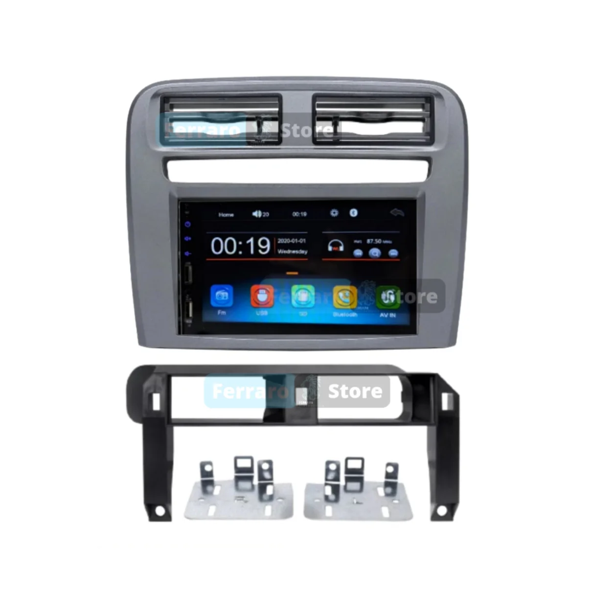 Autoradio per Fiat Grande Punto 7" | 2005-2009 | Bluetooth | Radio | USB | CarPlay + Android Auto