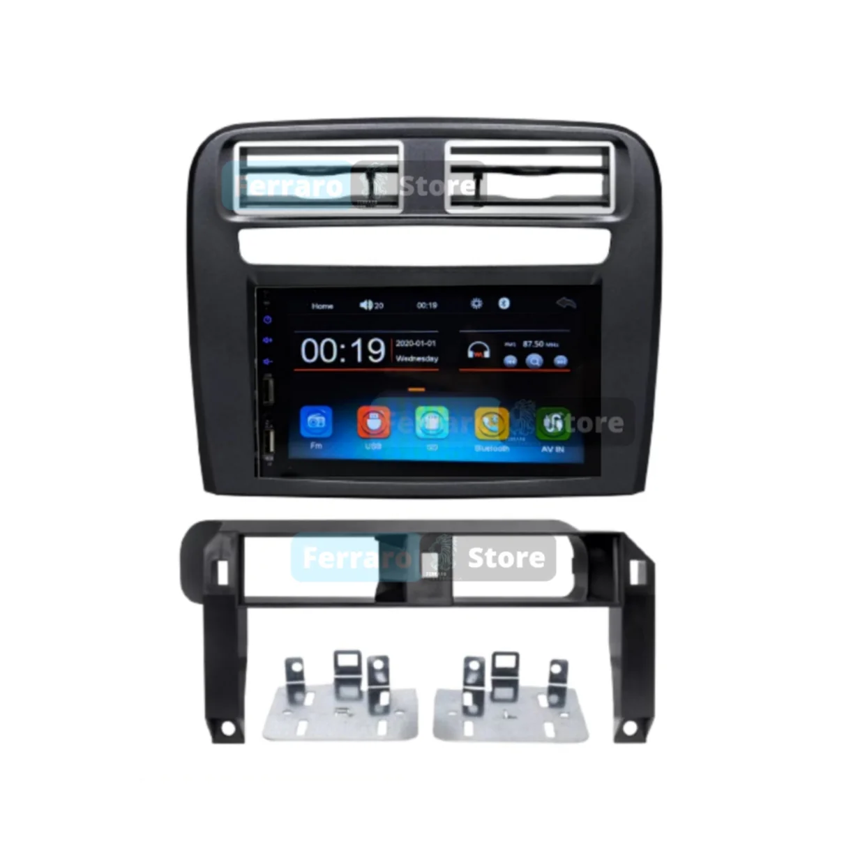 Autoradio per Fiat Grande Punto 7" | 2005-2009 | Bluetooth | Radio | USB | CarPlay + Android Auto - Image 2
