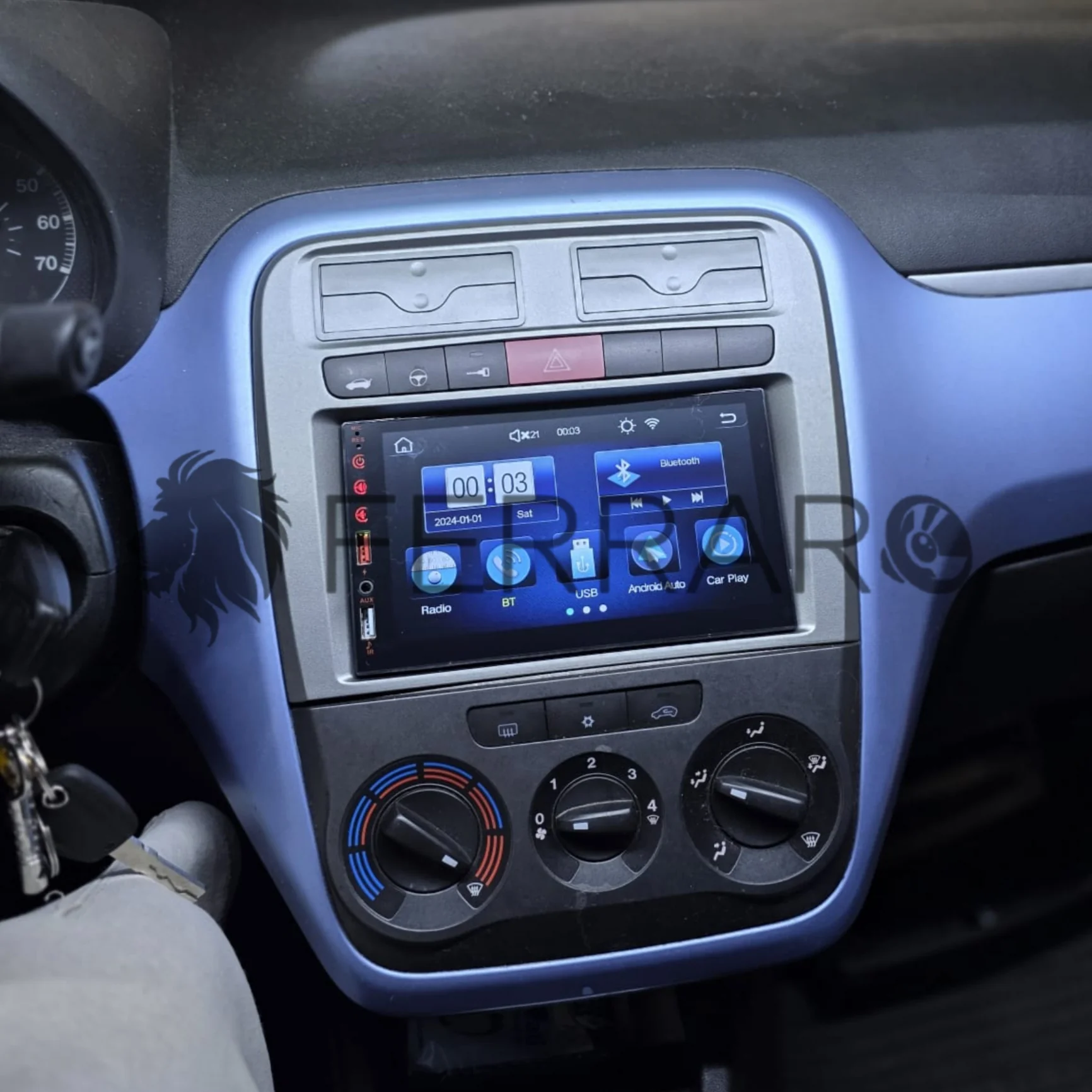Autoradio per Fiat Grande Punto 7" | 2005-2009 | Bluetooth | Radio | USB | CarPlay + Android Auto - Image 5