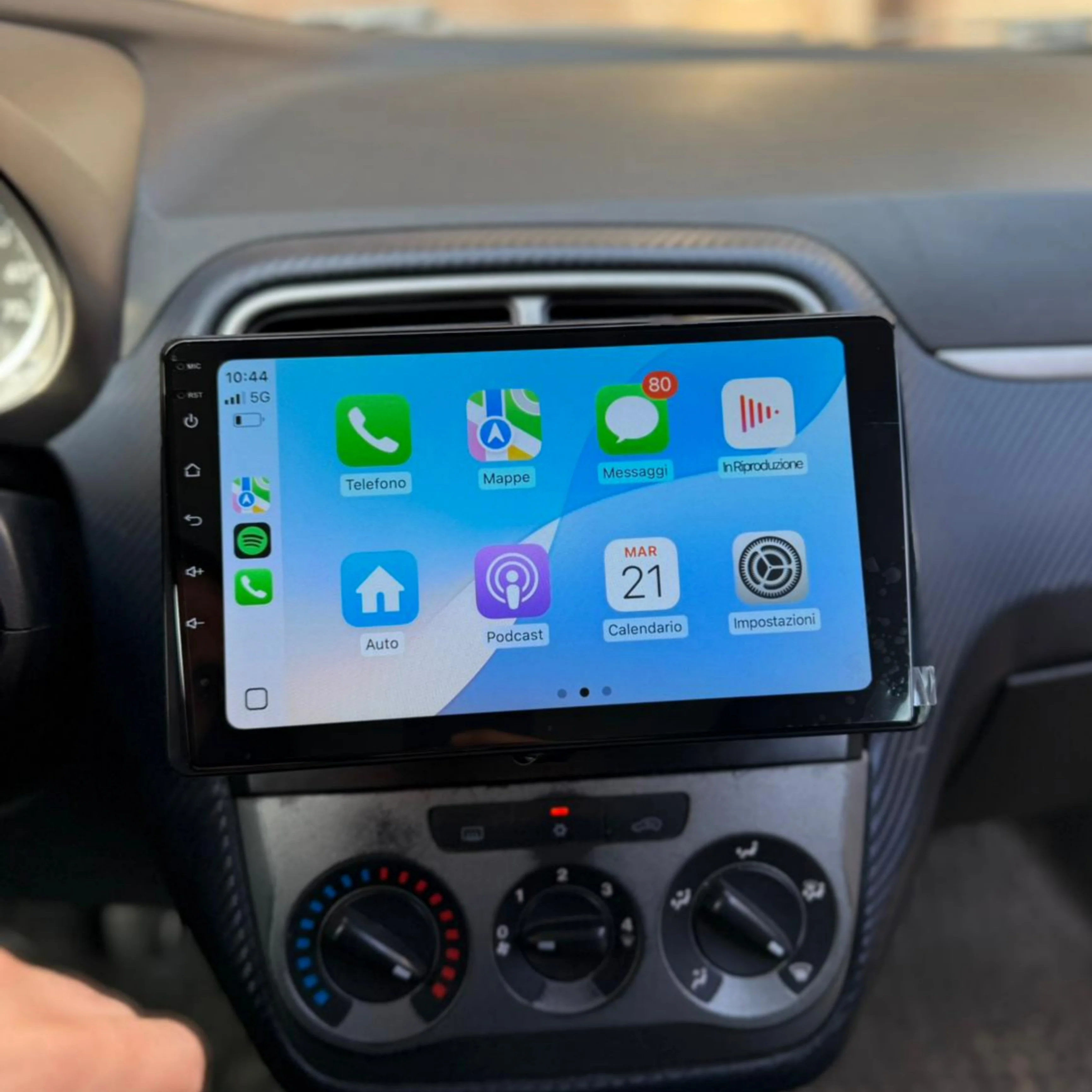 Autoradio per Fiat Grande Punto 1Din 9" | 2005-2009 | Android | Bluetooth | Estraibile | CarPlay | Android Auto | 2/4GB Ram - Image 4
