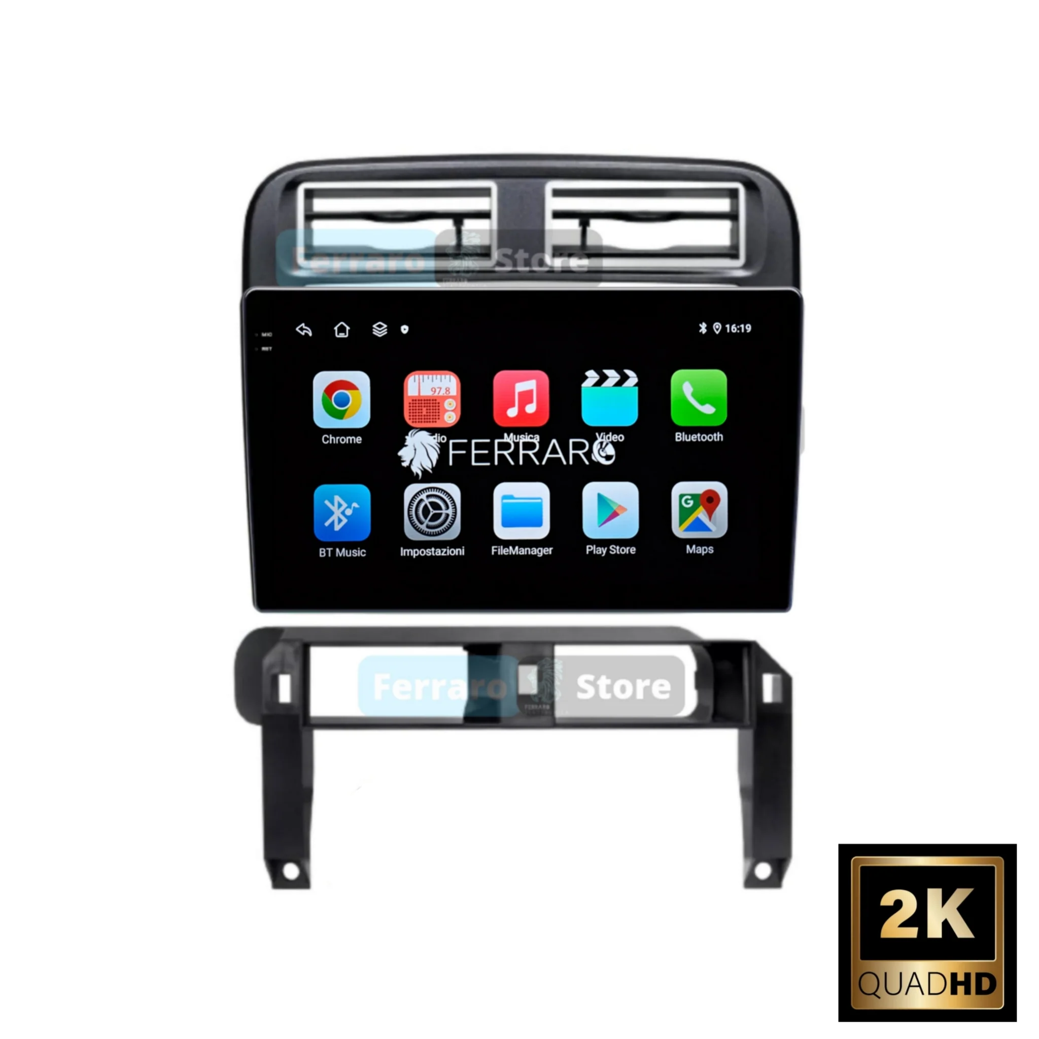 Autoradio per Fiat Grande Punto 9" 2K | 2005-2009 | Android | Bluetooth | CarPlay | Android Auto | 12/256GB Ram - Image 2