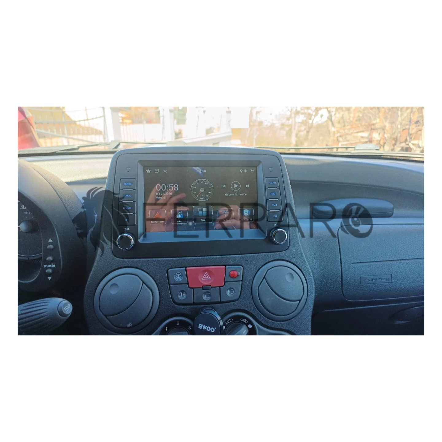 Autoradio per Fiat Panda 169 (2003-2013) 7", Android, Bluetooth, CarPlay, Android Auto, 2/64GB Ram - Image 3