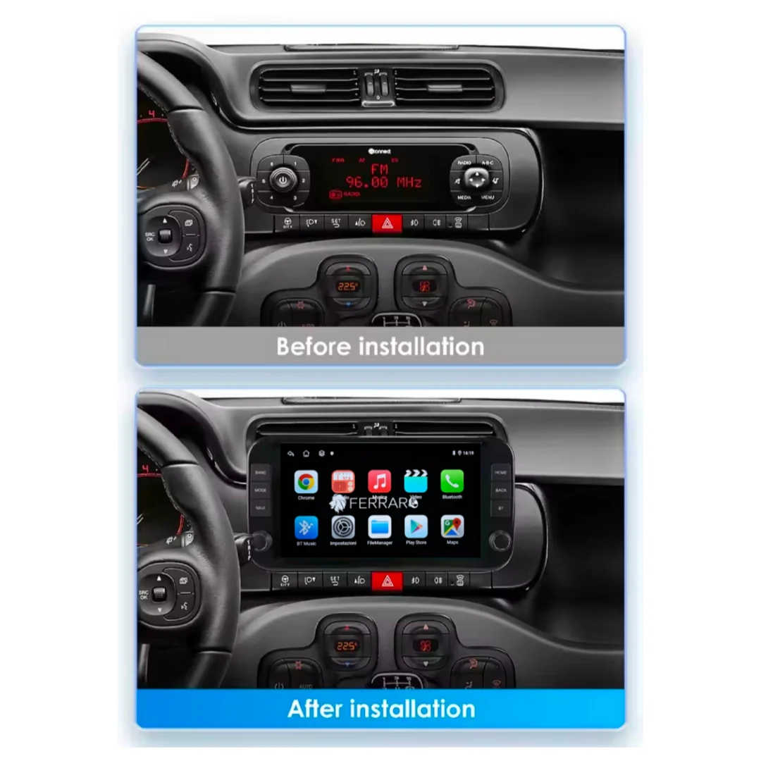 Autoradio per Fiat Panda 3a Serie 9" (Dal 2013+) Android, Bluetooth, CarPlay, Android Auto, 2/32GB Ram - Image 3