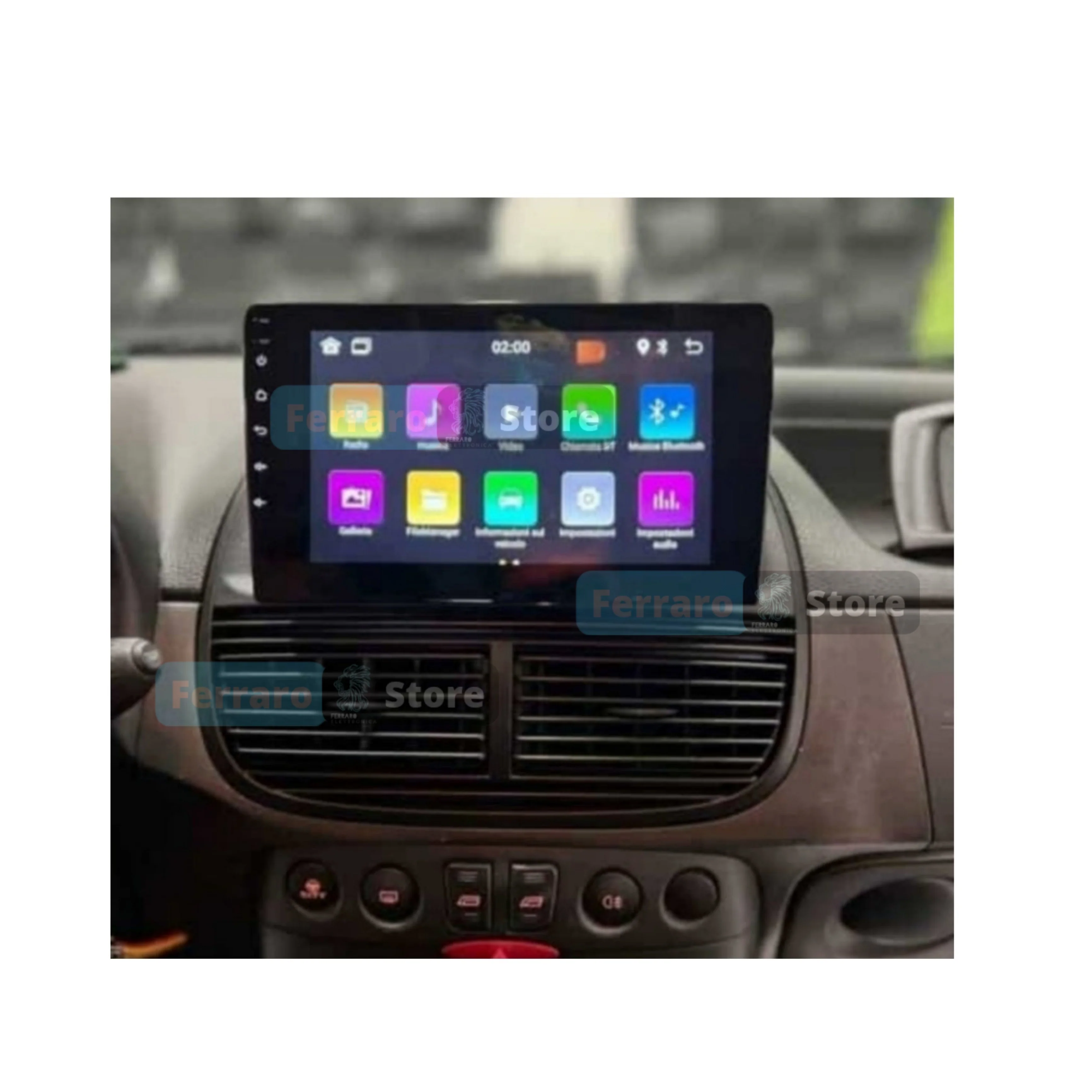 Autoradio per Fiat Punto 188 1Din 9" | 1999-2010 | Android | Bluetooth | Estraibile | CarPlay | Android Auto | 2/4GB Ram - Image 2