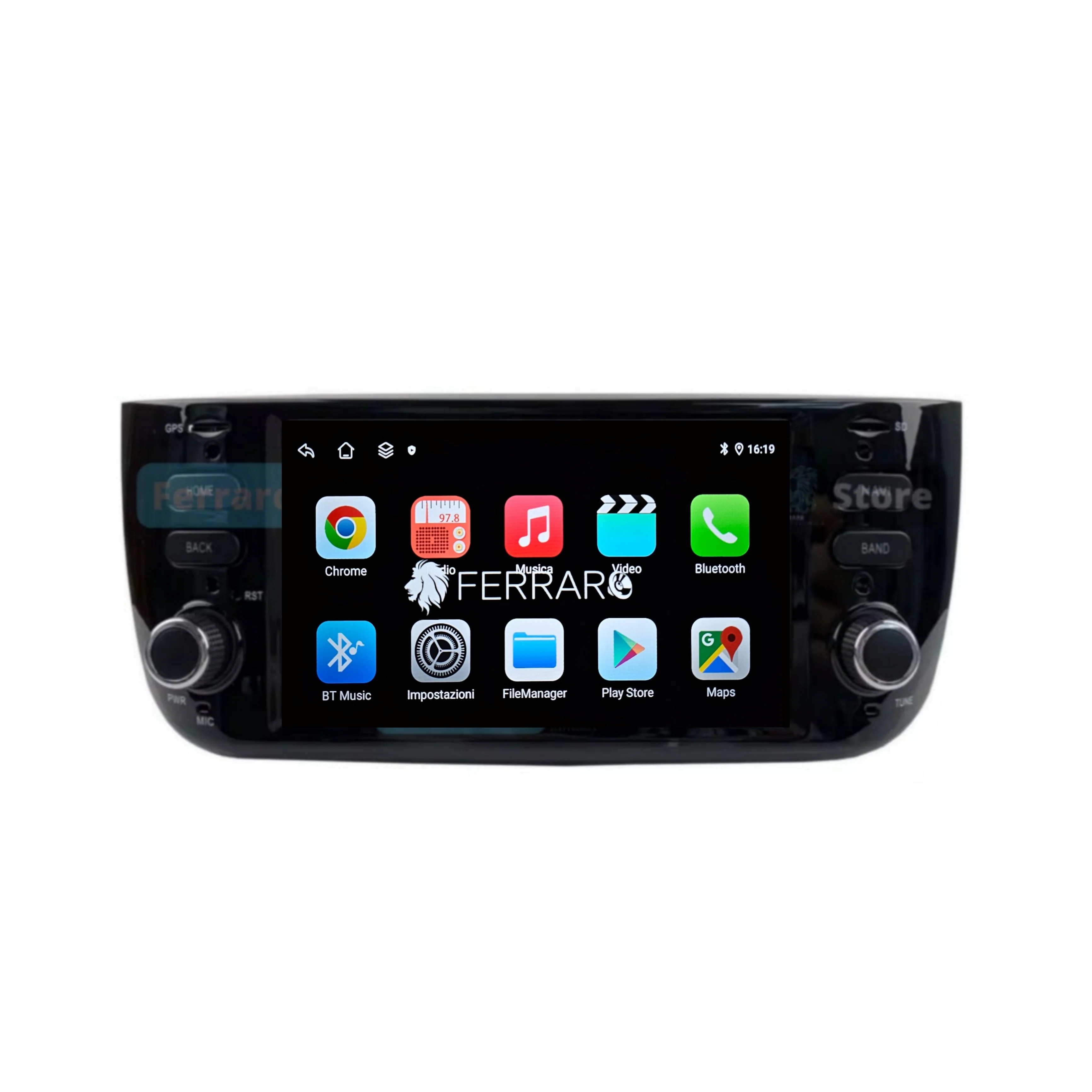 Autoradio per Fiat Punto Evo 7" | 2010-2018 | Android | Bluetooth | CarPlay | Android Auto | 4GB/8GB Ram