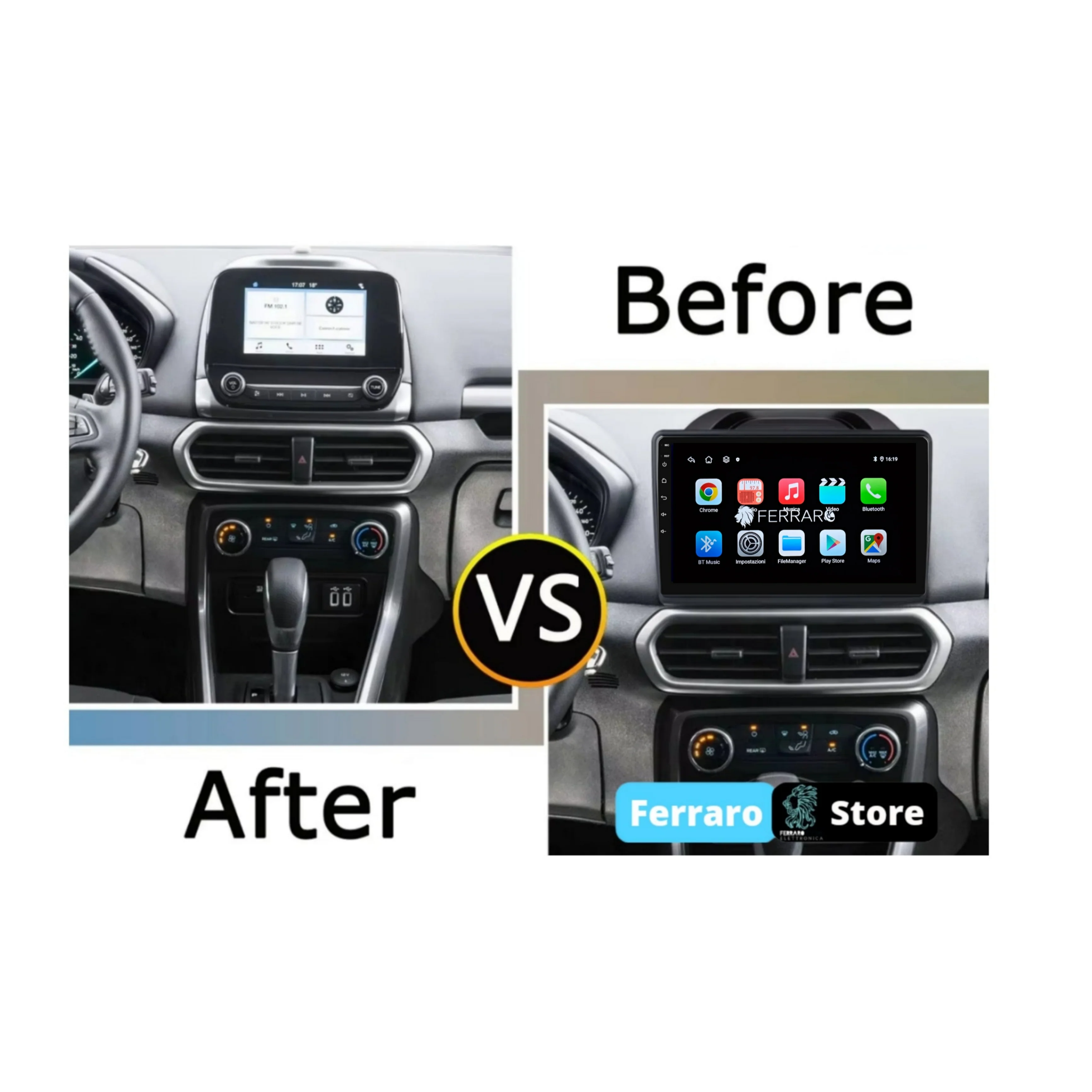 Autoradio per Ford EcoSport 10.1" | 2017-2021 | Android | Bluetooth | CarPlay | Android Auto | 2GB/4GB/8GB Ram - Image 2
