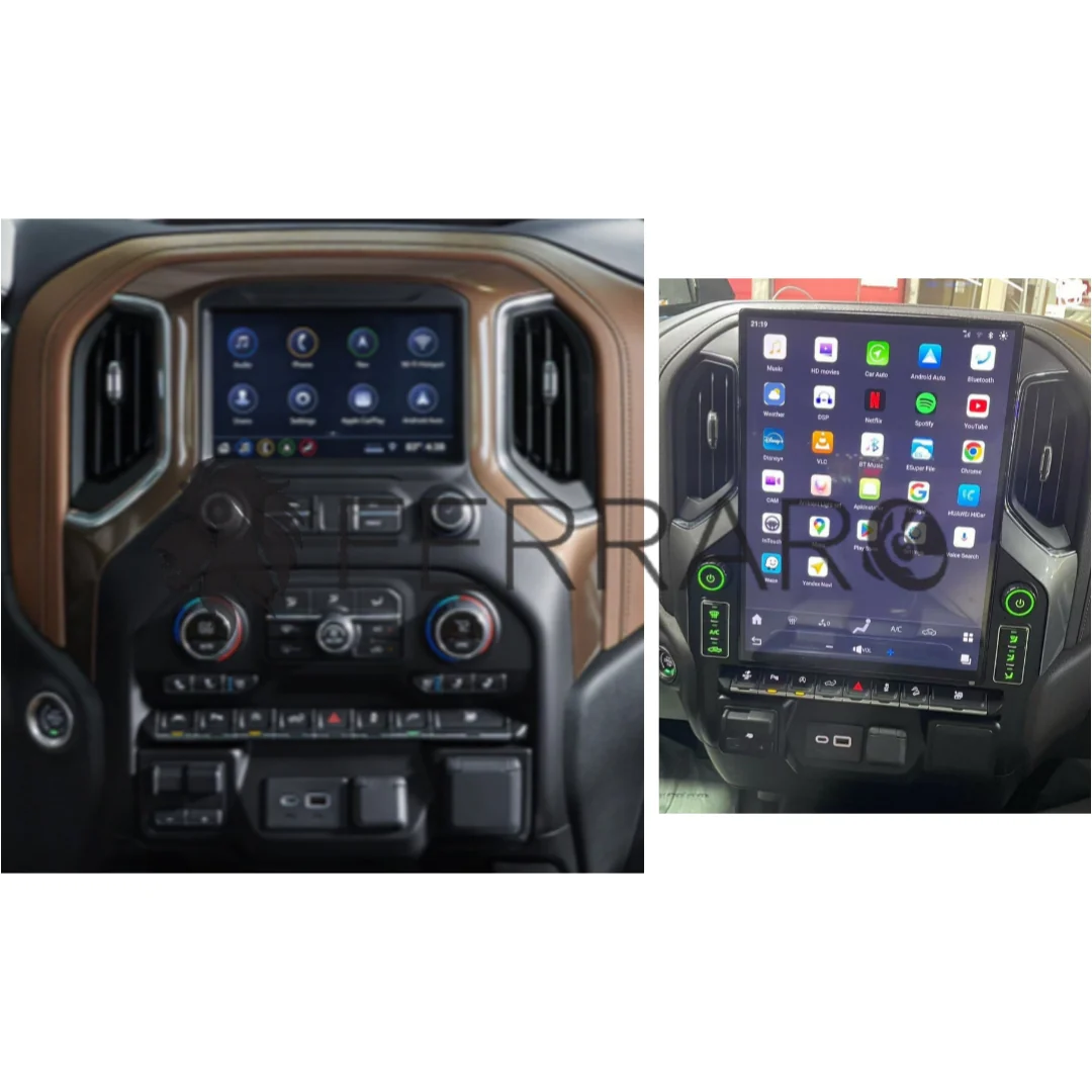 Autoradio per GMC Sierra | Chrevolet Silverado 15.6" 2K | 2019-2020 | Android | Bluetooth | CarPlay | Android Auto | 8/128GB Ram - Image 3