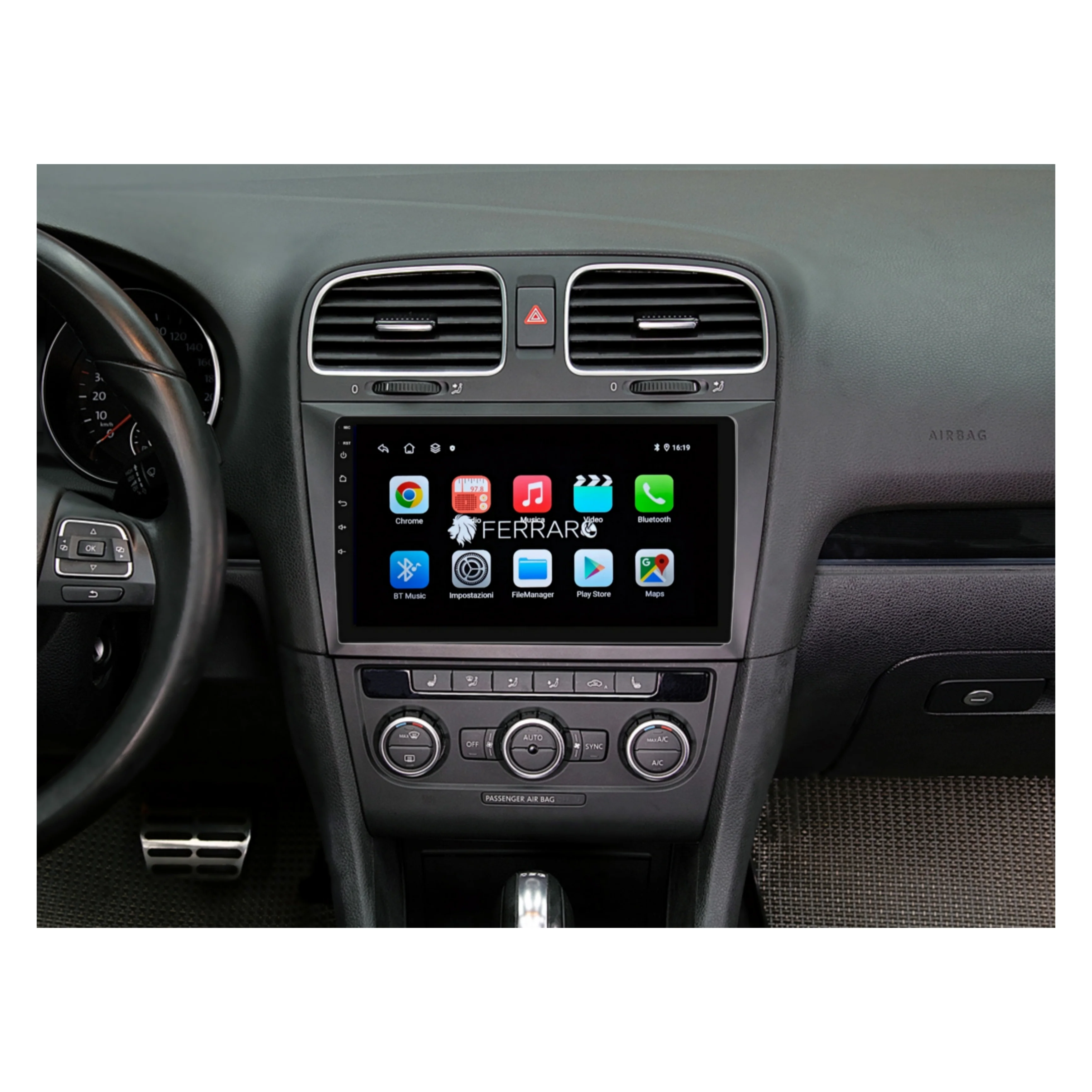 Autoradio per Volkswagen Golf MK6 9" | 2008-2012 | Android | Bluetooth | CarPlay | Android Auto | 2GB/4GB/6GB/8GB Ram - Image 5