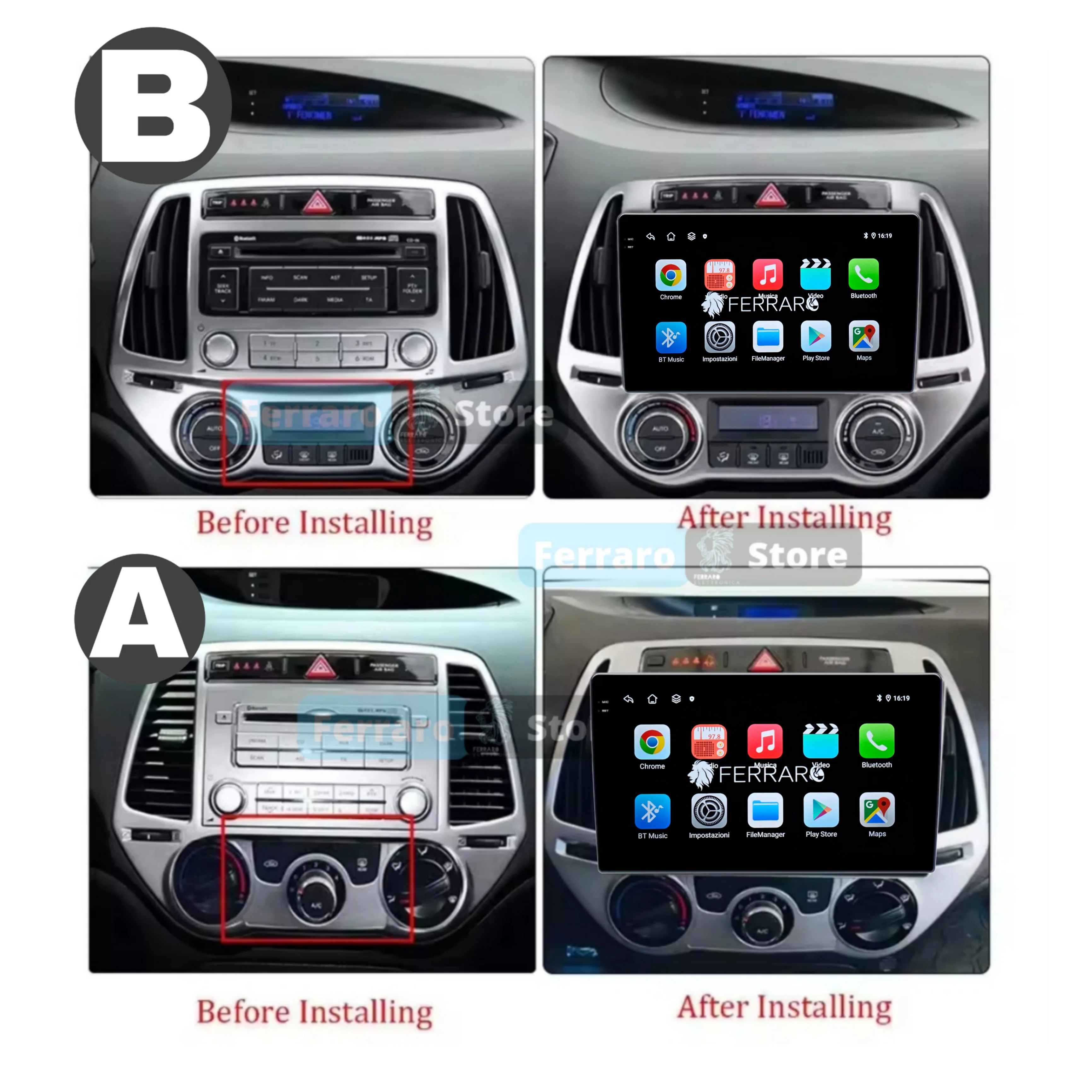 Autoradio per Hyundai i20 9" | 2008-2014 | Android | Bluetooth | CarPlay | Android Auto | 2GB/4GB/6GB/8GB Ram - Image 4