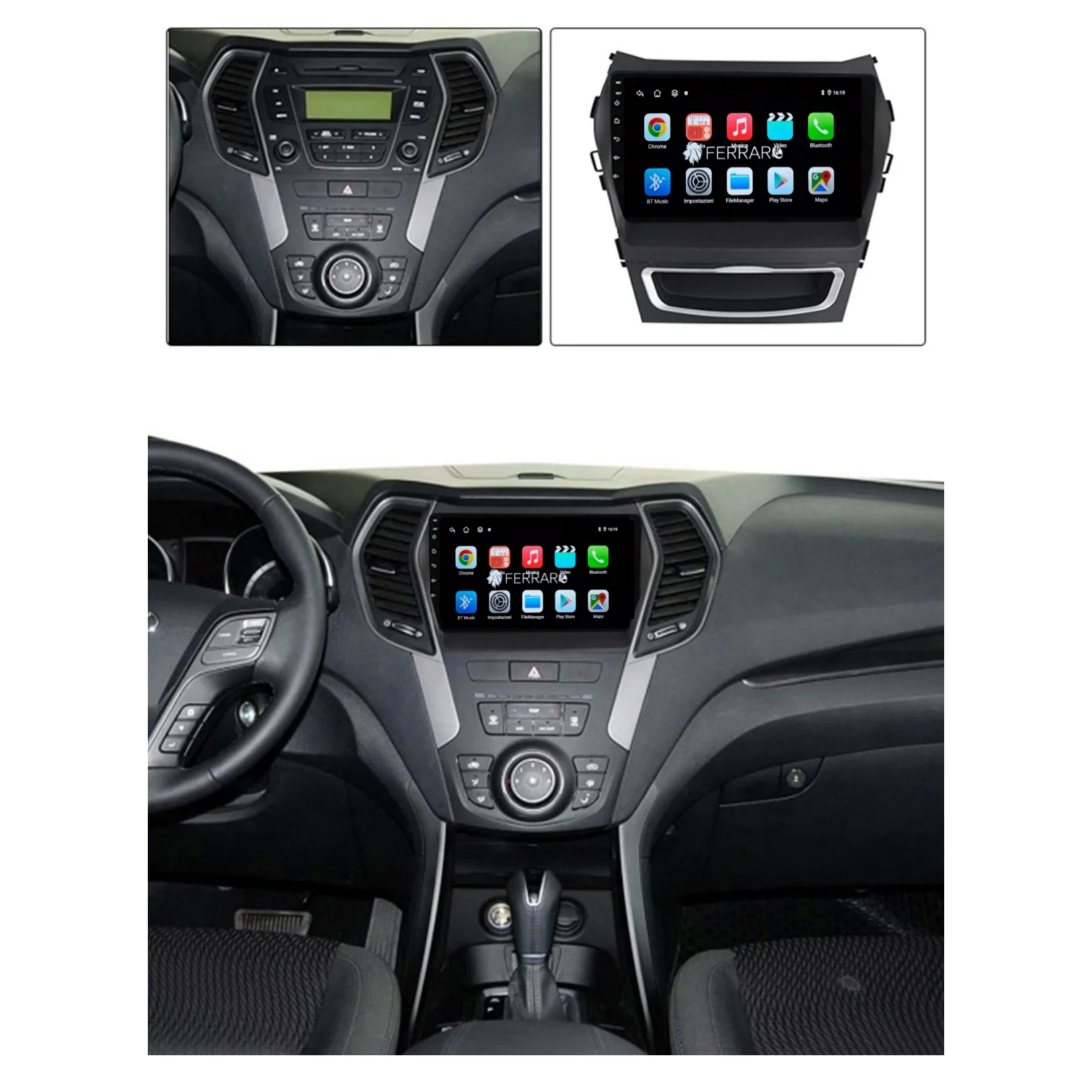 Autoradio per Hyundai IX45 | Santa Fe 9" | 2012-2018 | Android | Bluetooth | CarPlay | Android Auto | 2GB/4GB/6GB/8GB Ram - Image 4