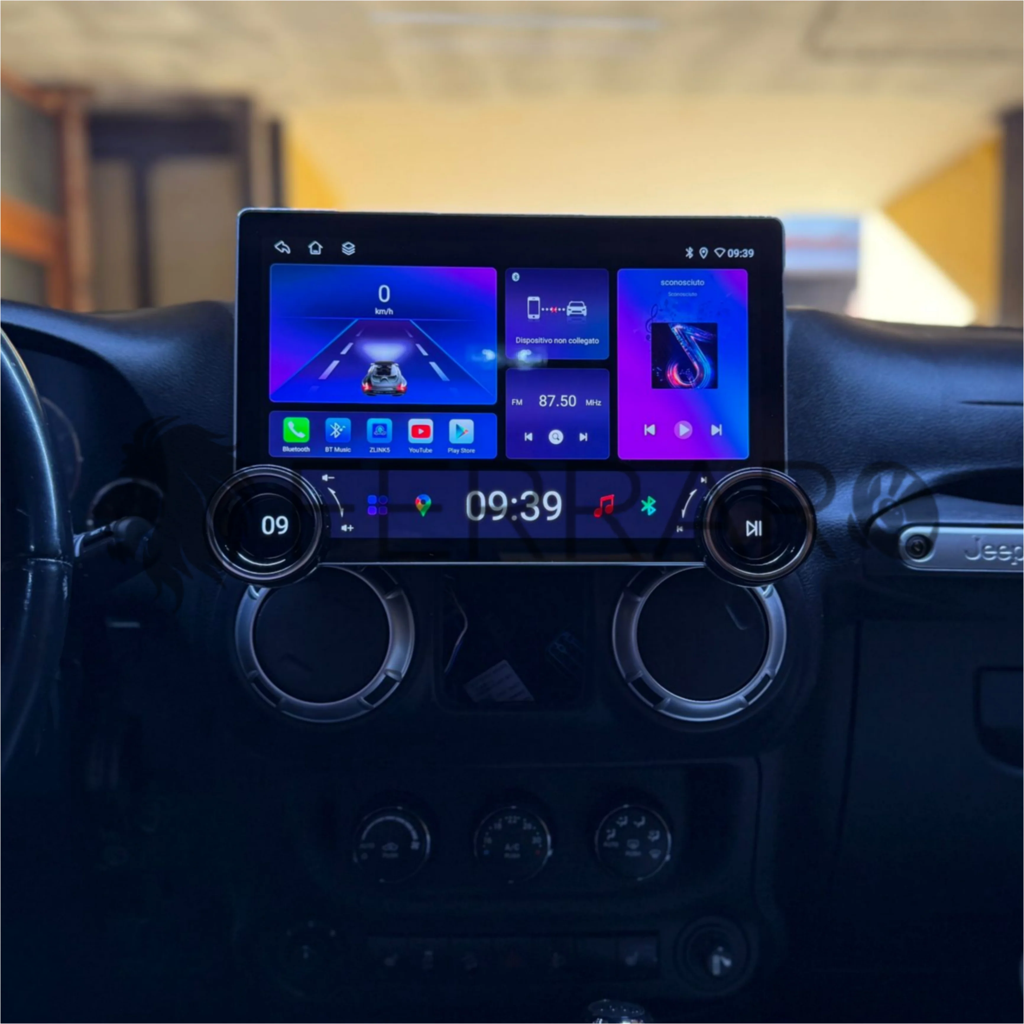 Autoradio per Jeep Wrangler 3 JK 11.8" 2K | 2010-2018 | Android | Bluetooth | CarPlay | Android Auto | 4/64GB Ram - Image 3