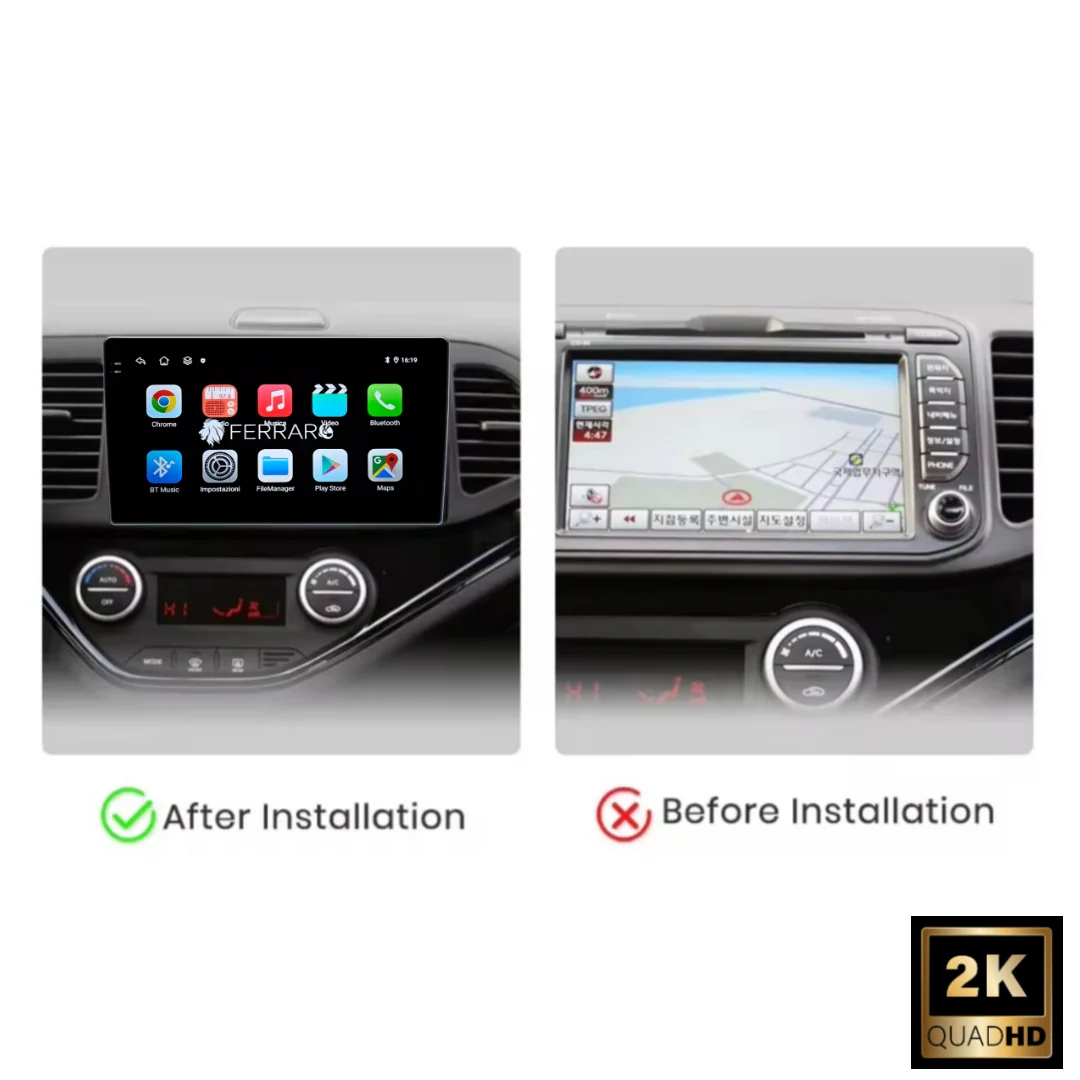 Autoradio per Kia Picanto 9" 2K | 2011-2017 | Android | Bluetooth | CarPlay | Android Auto | 12/256GB Ram - Image 3