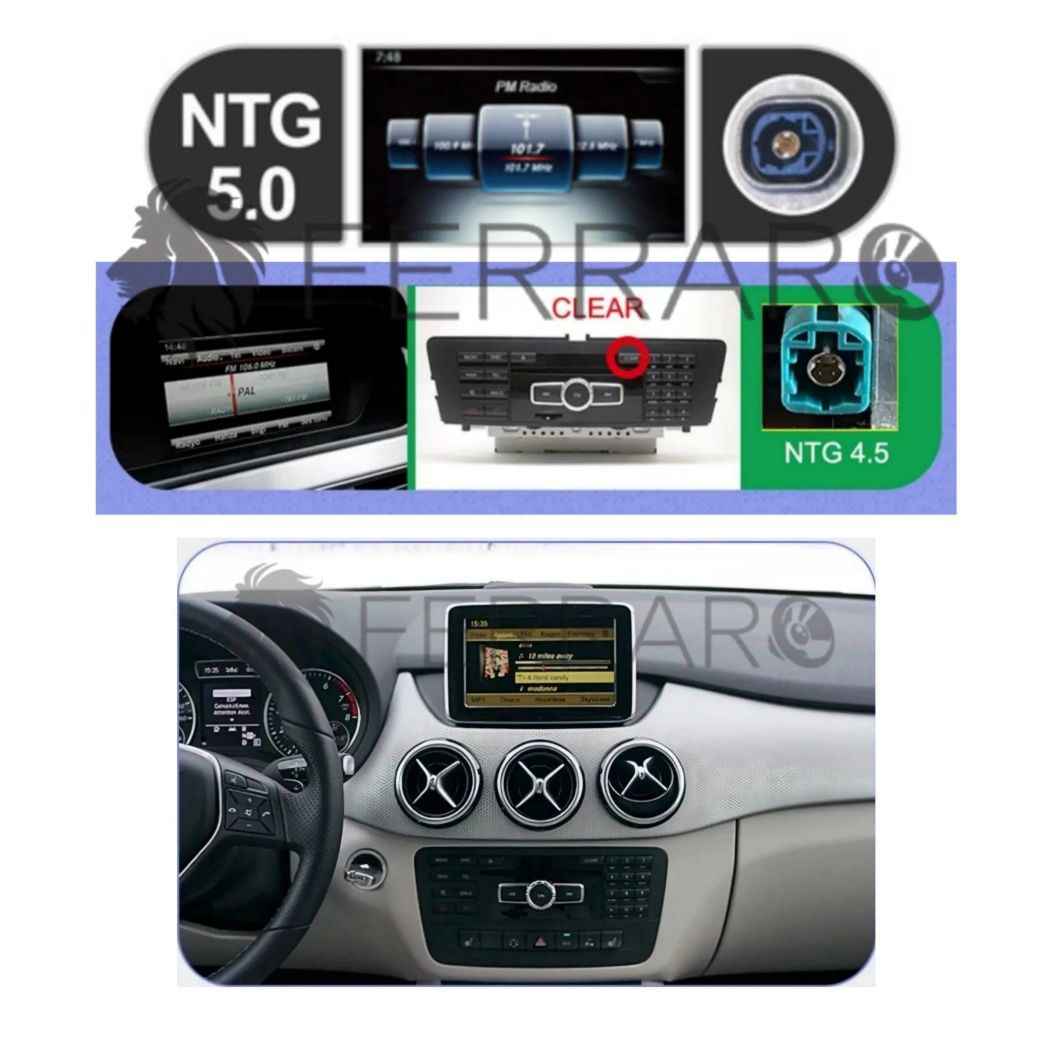 Autoradio per Mercedes Classe B w246 | 10.25"/12.3" | 2011-2018 | Android | Bluetooth | CarPlay | Android Auto | 4/64GB Ram - Image 2