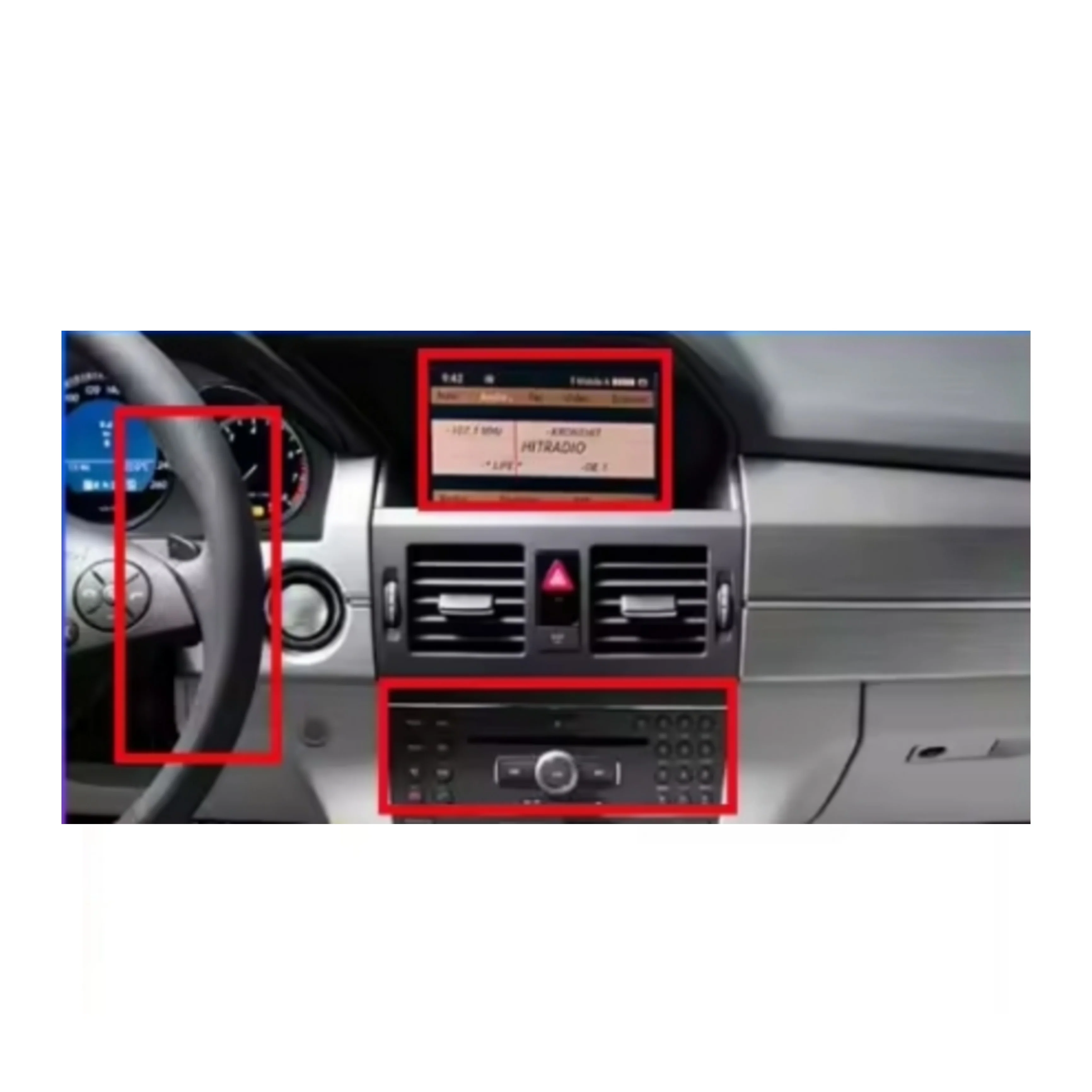 Autoradio per Mercedes GLK x204 | NTG 4.0 | 7" | 2008-2015 | Android | Bluetooth | CarPlay | Android Auto | 2GB/4GB/6GB/8GB Ram - Image 2