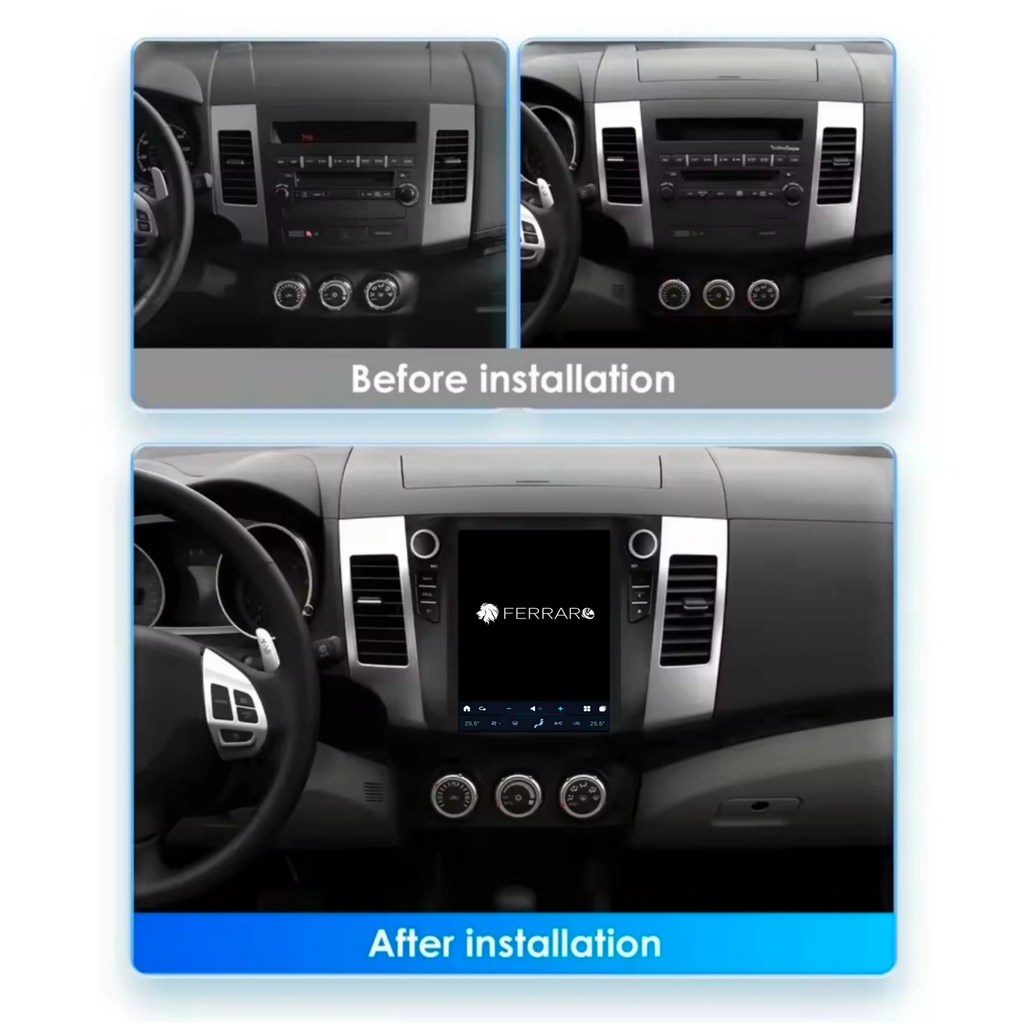 Autoradio per Mitsubishi | Citroen | Peugeot 9.7" | Android | Bluetooth | CarPlay | Android Auto | Modello Tesla | 4GB/8GB Ram - Image 3