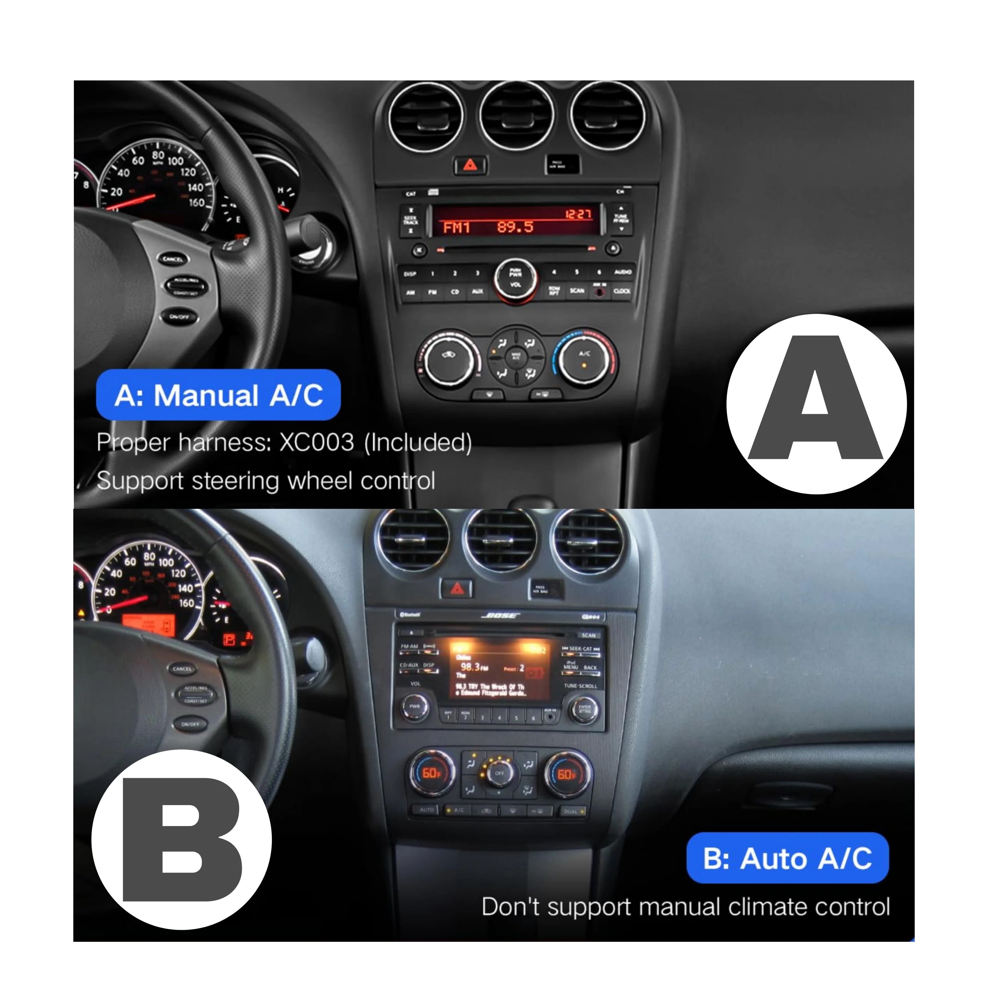 Autoradio per Nissan Altima 4 9" | 2006-2012 | Android | Bluetooth | CarPlay | Android Auto | 2GB/4GB/6GB/8GB Ram - Image 2