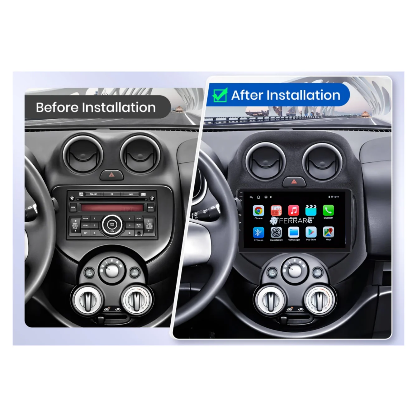 Autoradio per Nissan Micra 9" | 2010-2017 | Android | Bluetooth | CarPlay | Android Auto | 2GB/4GB/6GB/8GB Ram - Image 4