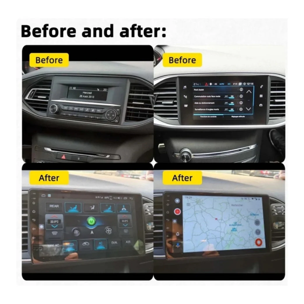 Autoradio per Peugeot 308 | 308s 9" 2K | 2013-2021 | Android | Bluetooth | CarPlay | Android Auto | 12/256GB Ram - Image 4