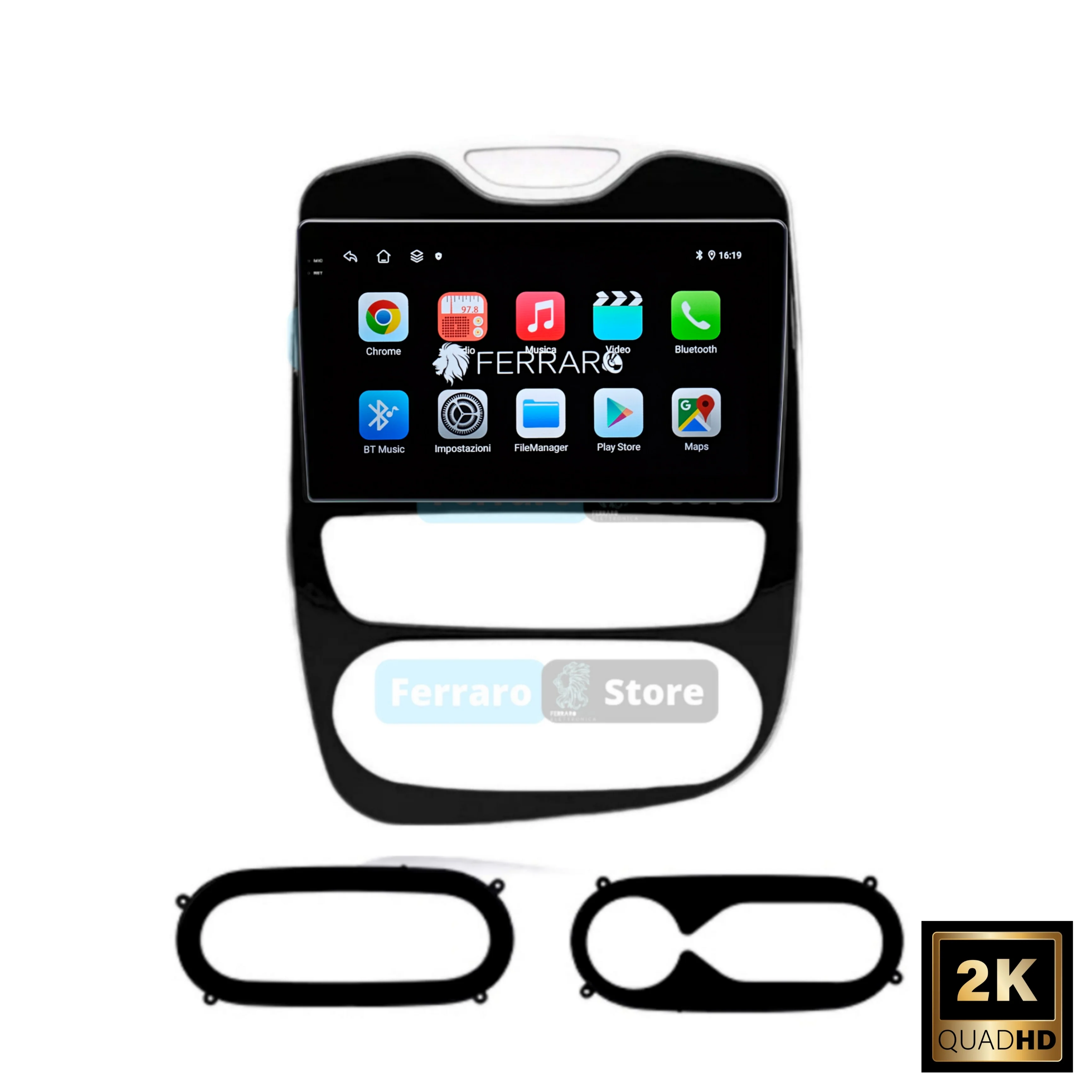 Autoradio per Renault Clio 4 Serie 10.1" 2K | 2012-2019 | Android | Bluetooth | CarPlay | Android Auto | 4/64GB Ram - Image 3