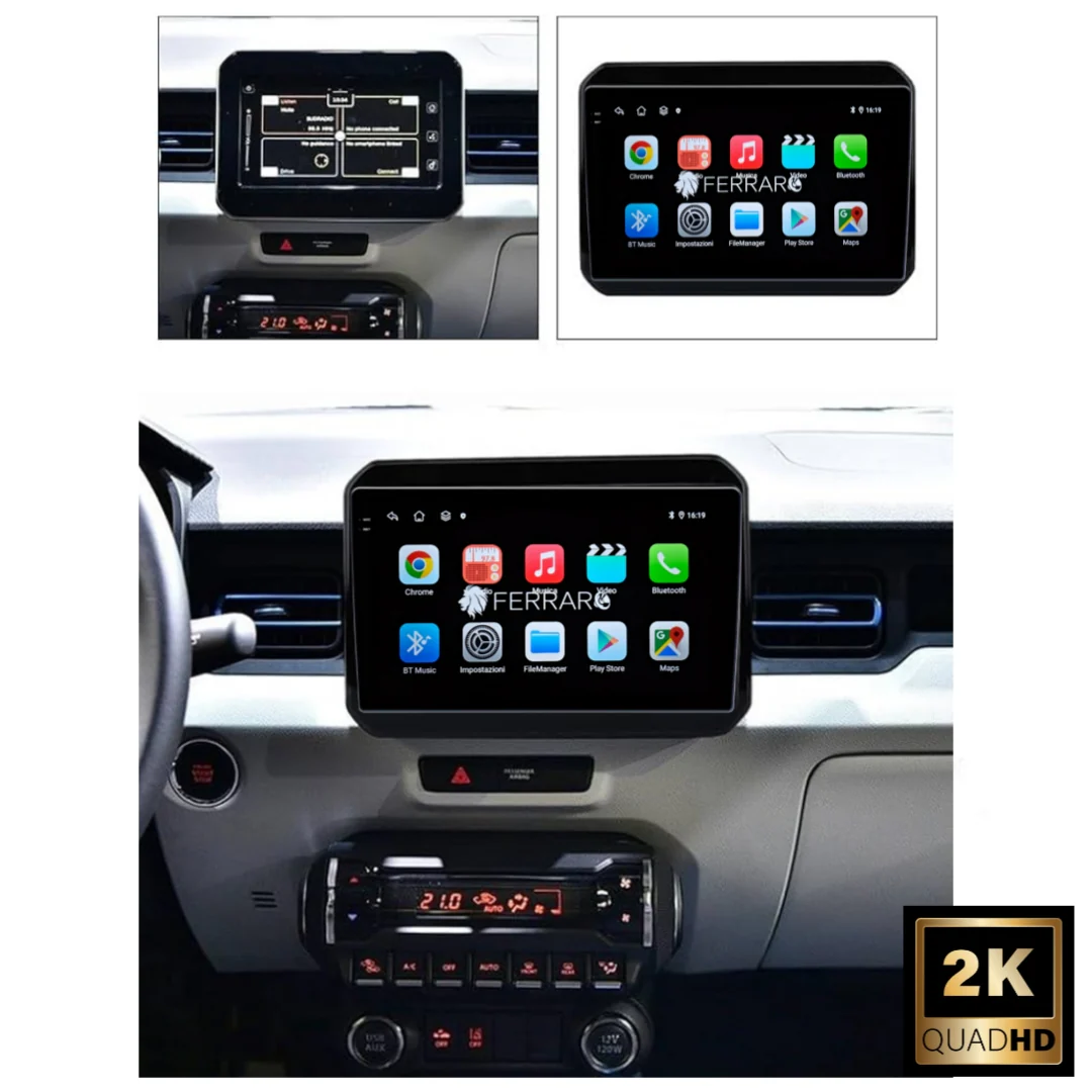 Autoradio per Suzuki Ignis 9" 2K (Dal 2016>) | Android | Bluetooth | CarPlay | Android Auto | 12/256GB Ram - Image 2