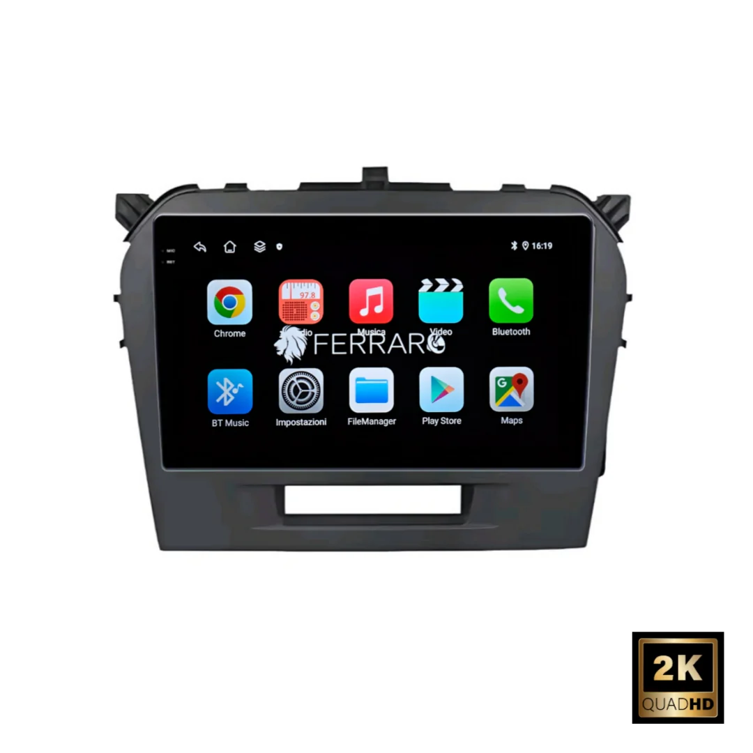 Autoradio per Suzuki Vitara 3ª Serie 9" 2K | 2015-2024 | Android | Bluetooth | CarPlay | Android Auto | 12/256GB Ram