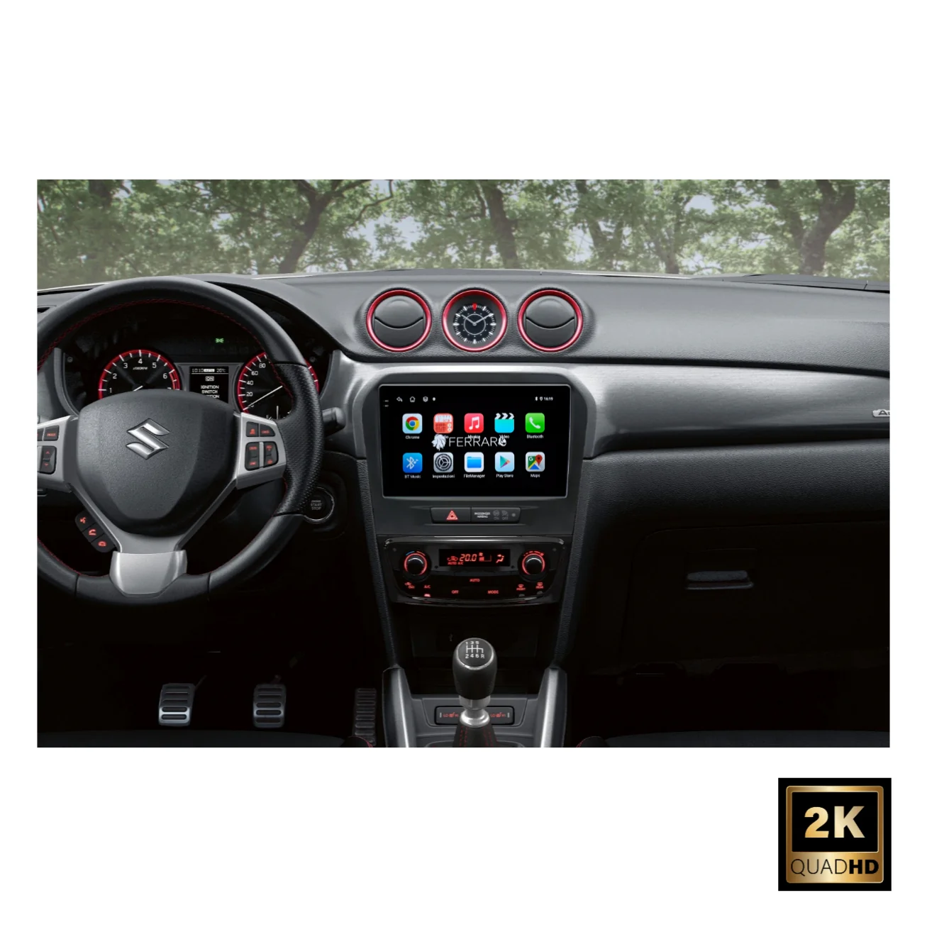 Autoradio per Suzuki Vitara 3ª Serie 9" 2K | 2015-2024 | Android | Bluetooth | CarPlay | Android Auto | 12/256GB Ram - Image 3